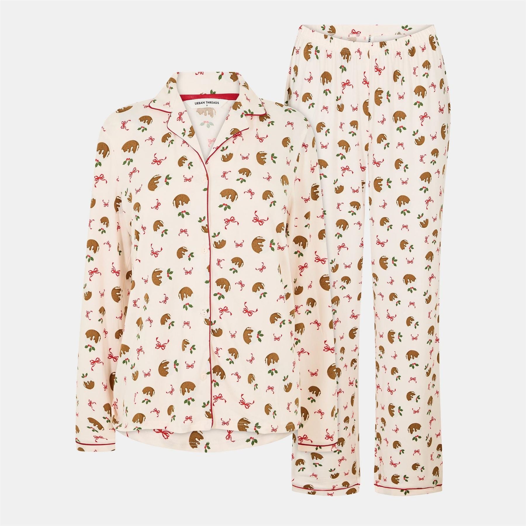 Urban Threads Long Sleeve Pyjama Set