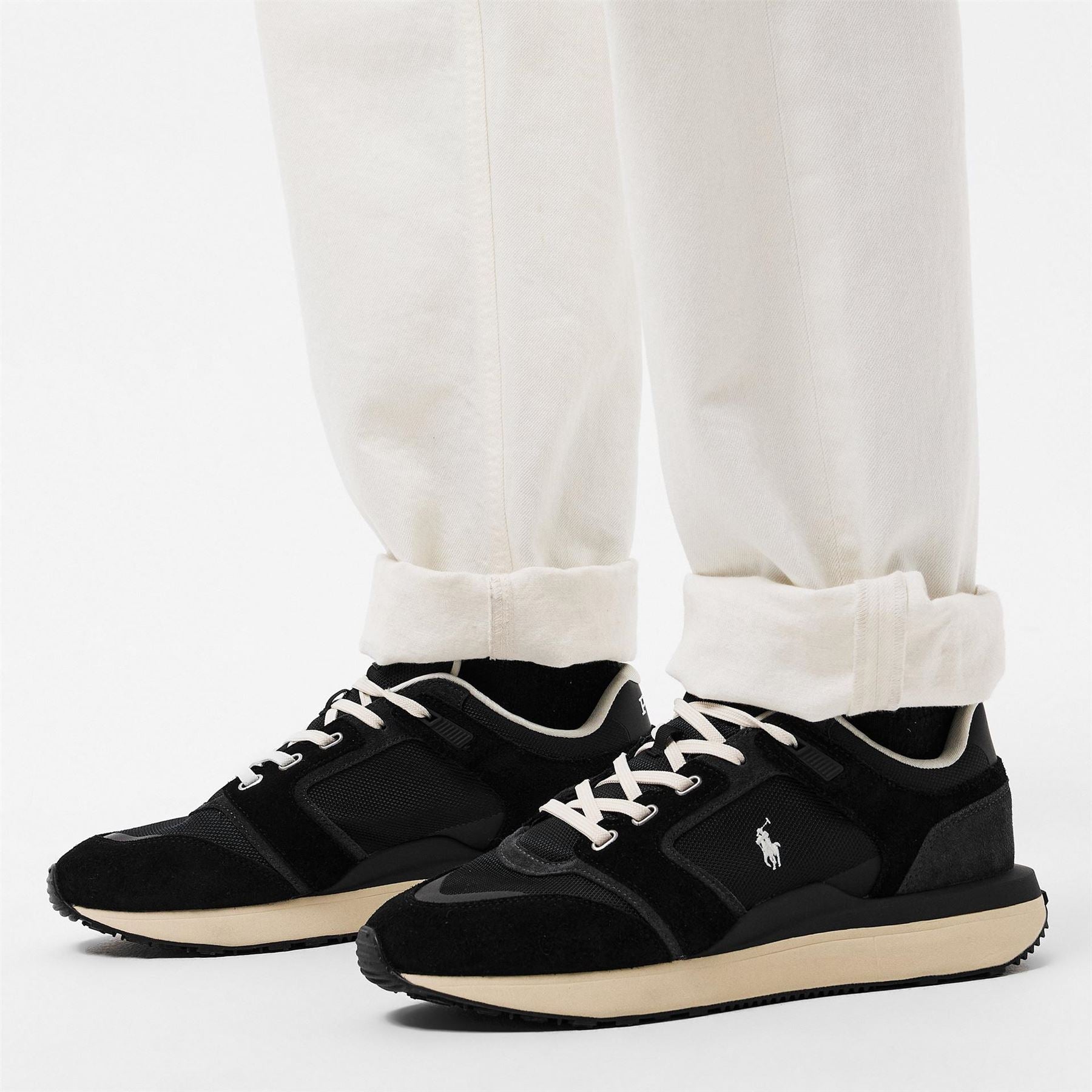 Polo Ralph Lauren Train 89 V2 Suede-Panelled Trainers