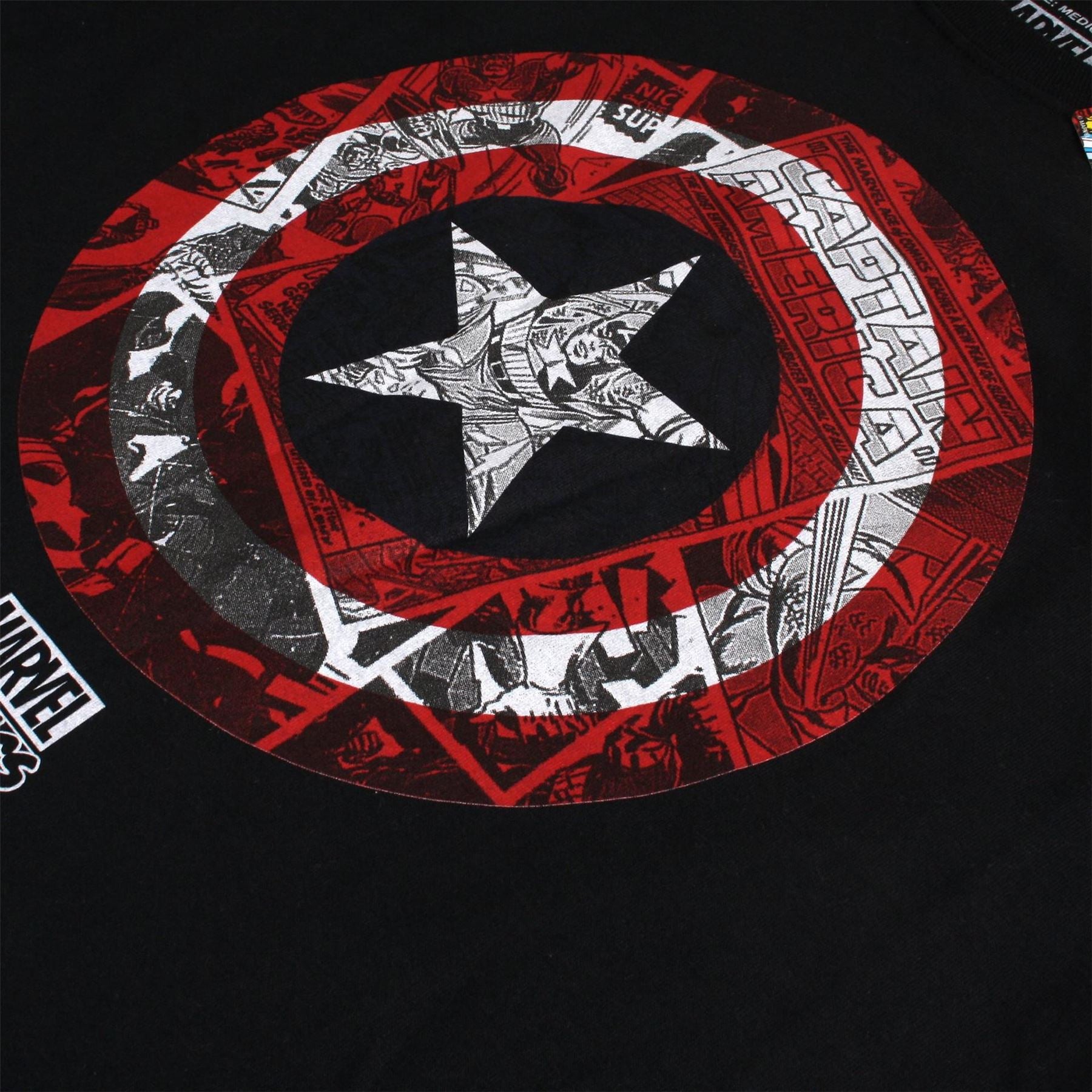 Marvel Comics DC Super Heroes Graphic Crew Neck Long Sleeve T-Shirt