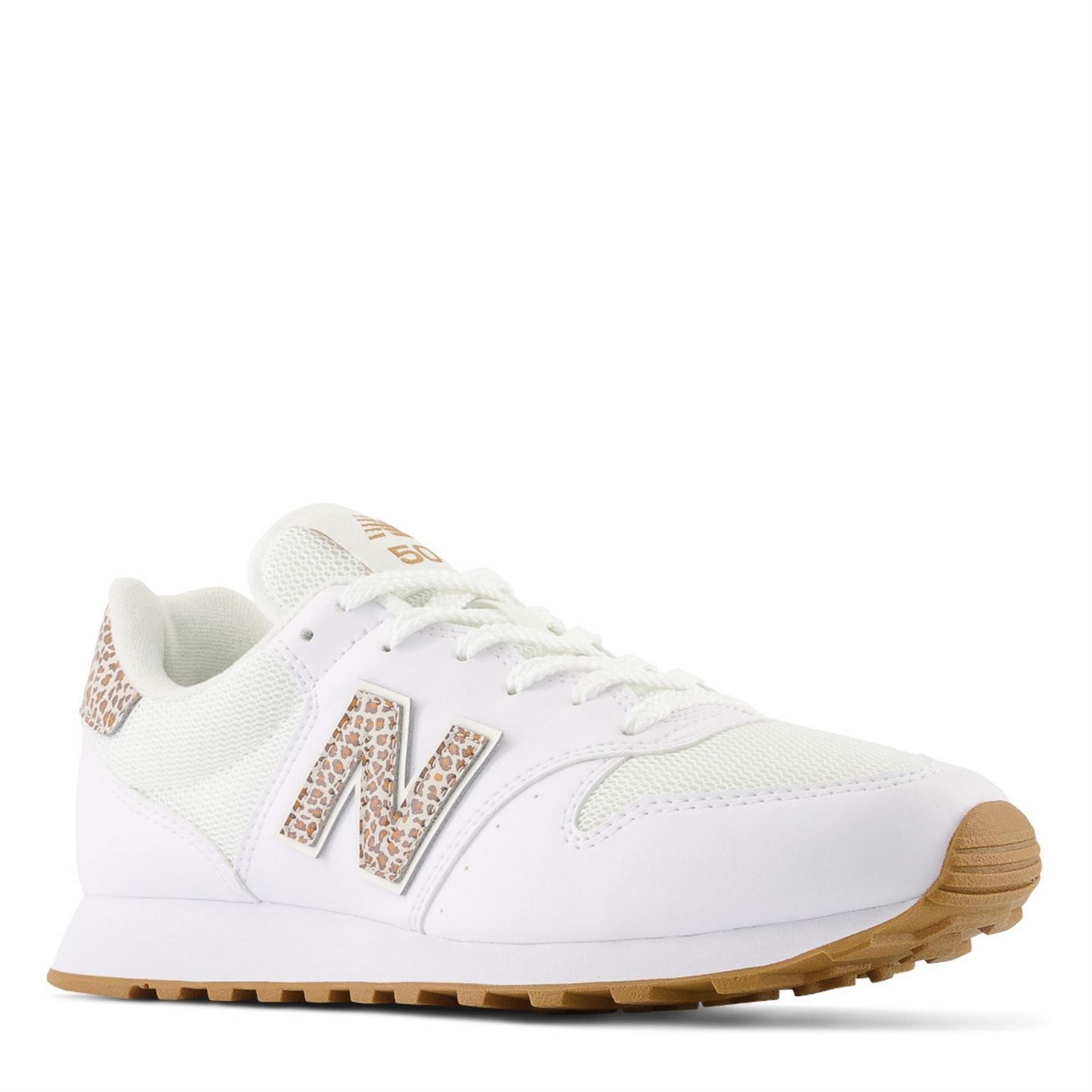 New Balance 500 Low Top Leopard Patterned Sneakers