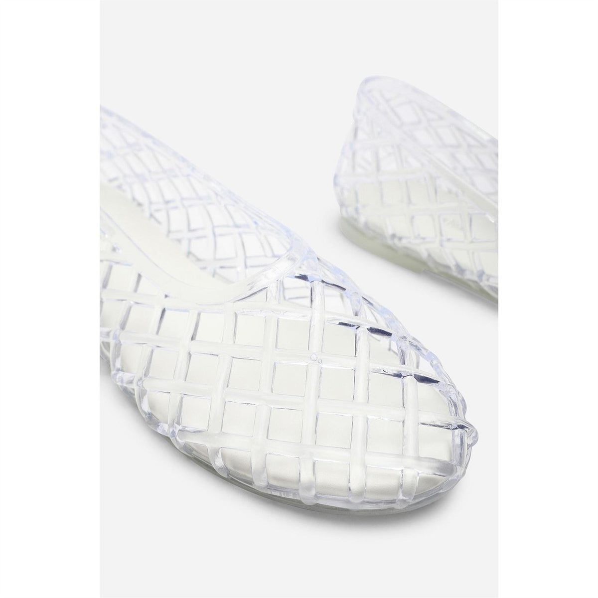 Wheres That From Clear Jelly Ballet Pumps