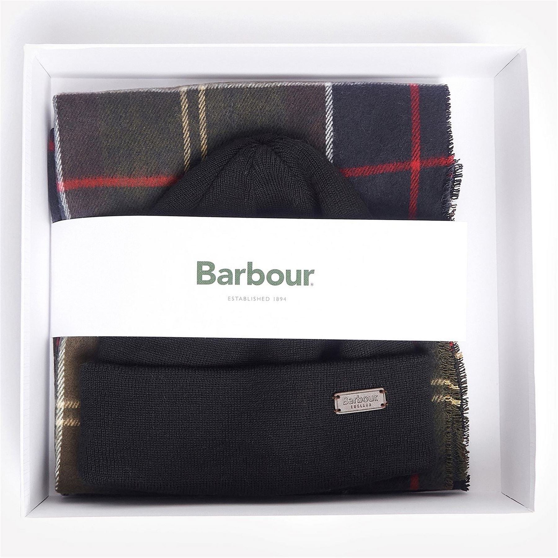 Barbour Beanie  And  Galingale Scarf Gift Set