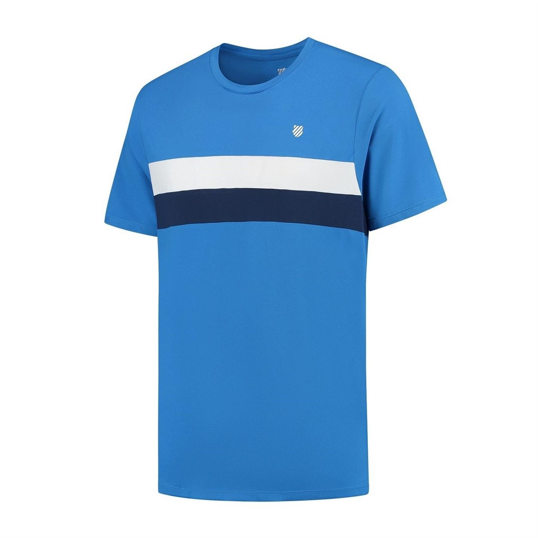 K Swiss Kswiss Core Team Striped Crew Performance T-Shirt
