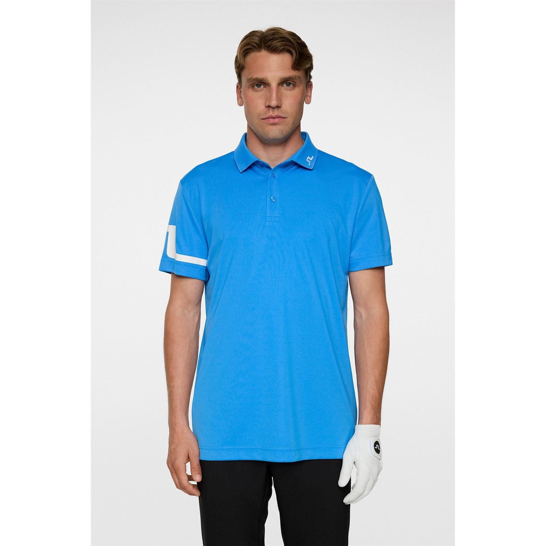 J Lindeberg Golf Heath Collared Neck Short Sleeve Polo Shirt