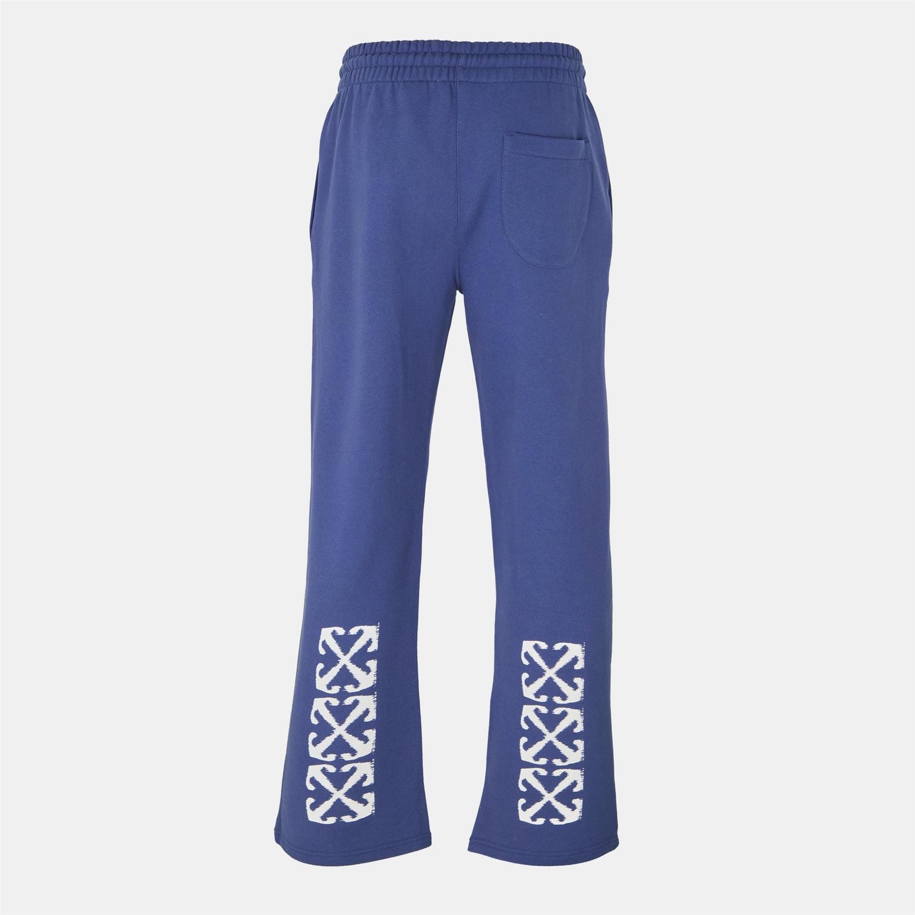 Off White Arrow Solid Patterned Straight Sweatpants