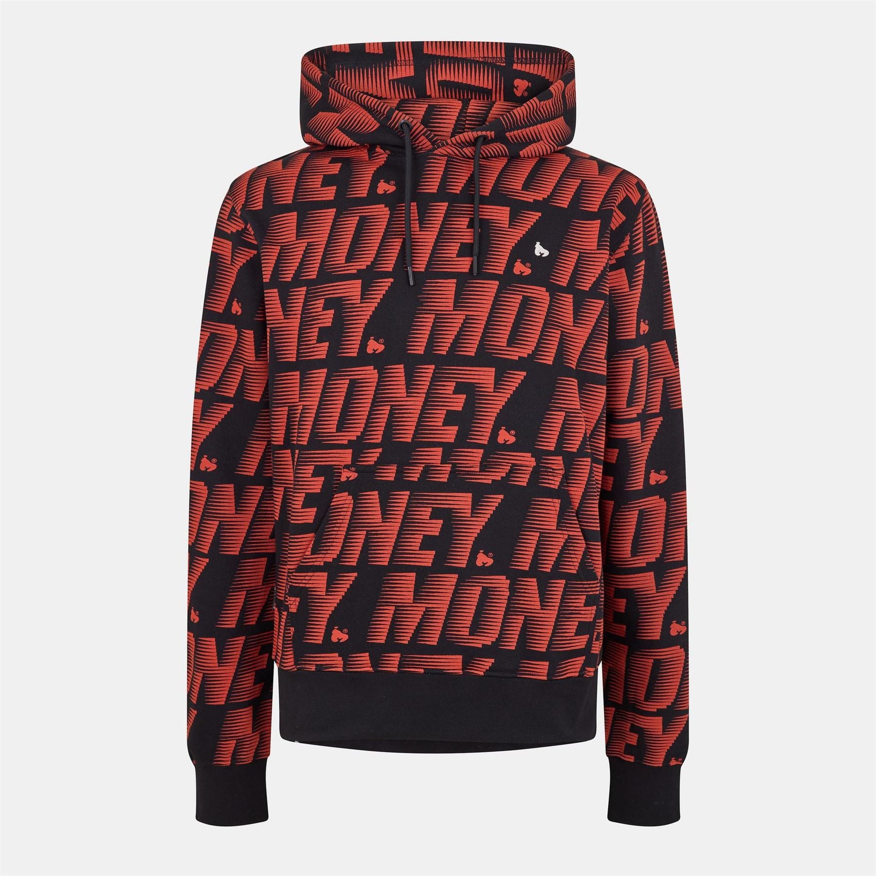 Money Zoom Lettering Hooded Neck Sweatshirt