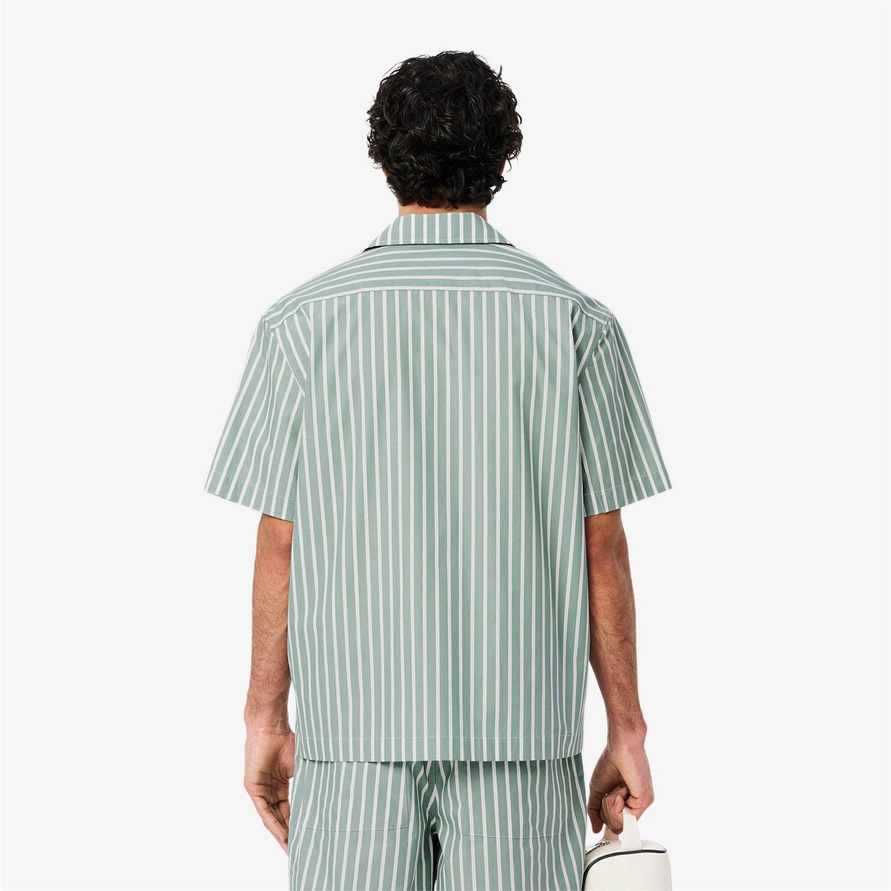 Lacoste Short Sleeve Striped Patterned Shirt