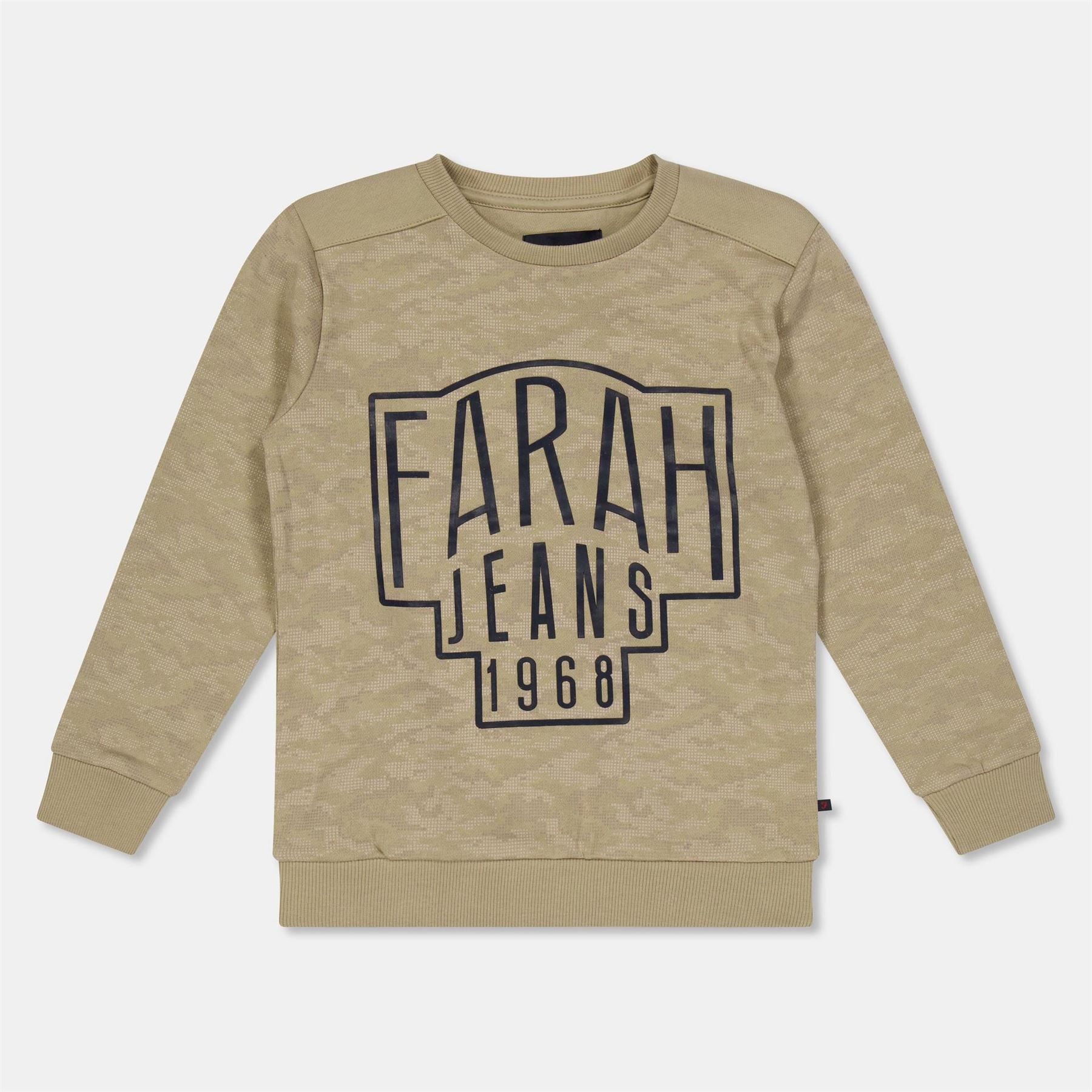 Farah Kids Camo Fleece Crew Sweatshirt