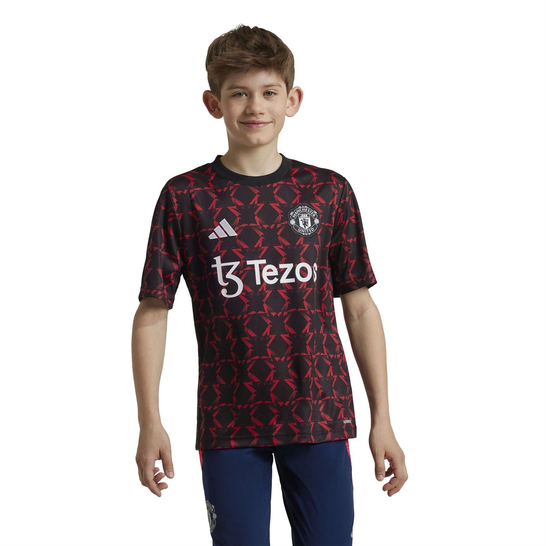 adidas Manchester United Pre Match Shirt 2024 2025 Juniors