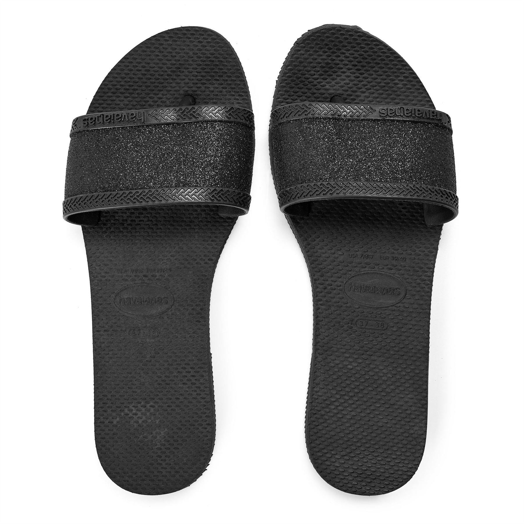 Havaianas Womens Hav. You Angra Glitter Beige 41 42 Flip Flops