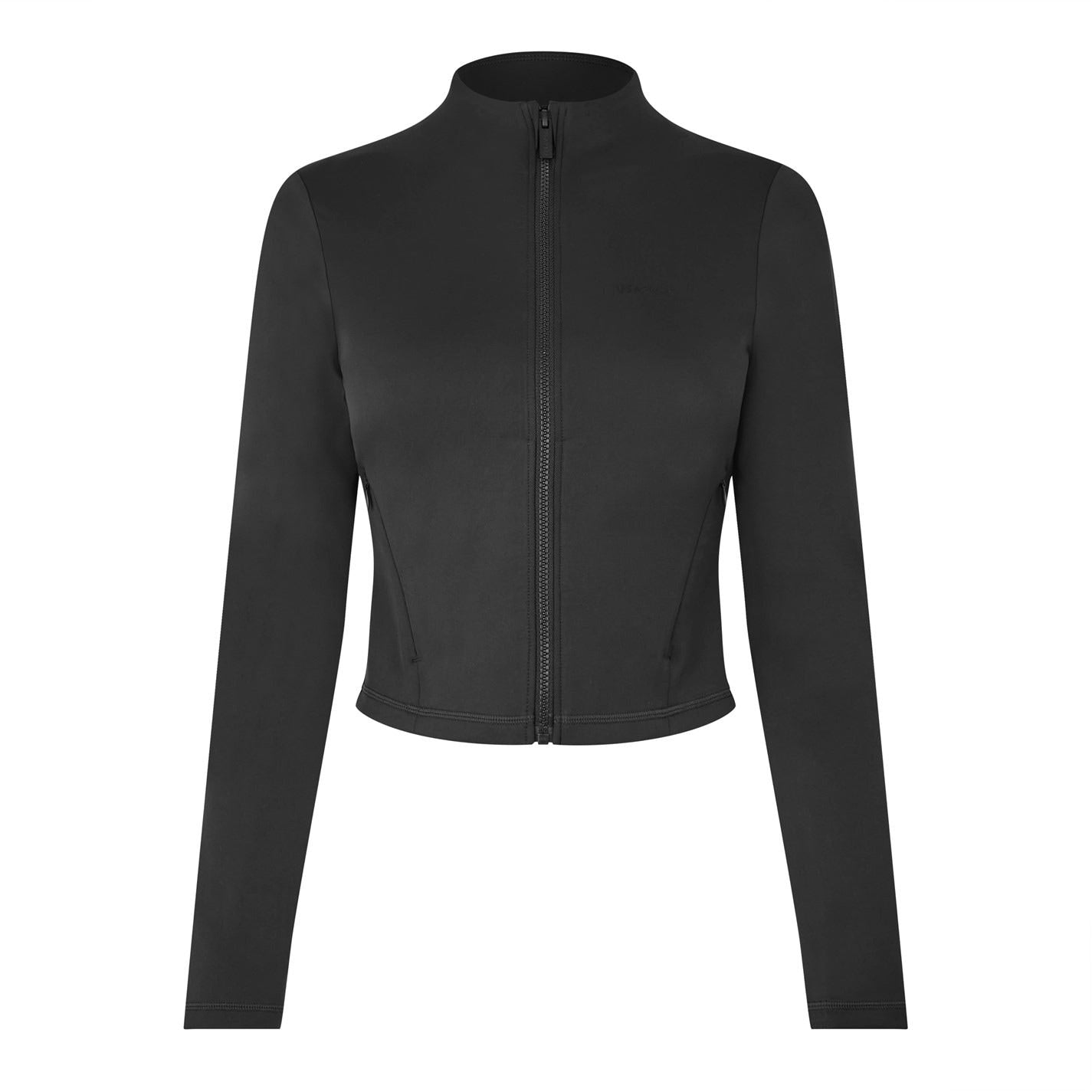 USA Pro Pro Mock Neck Ribbed Cuff Performance Jacket