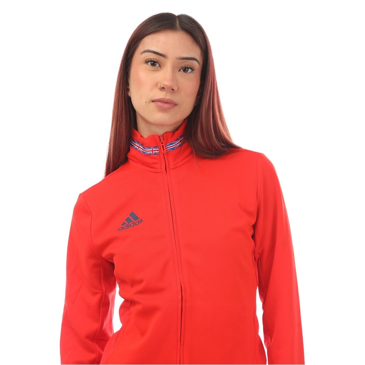 adidas Solid Patterned Softshell Jacket with Ribbed Cuff