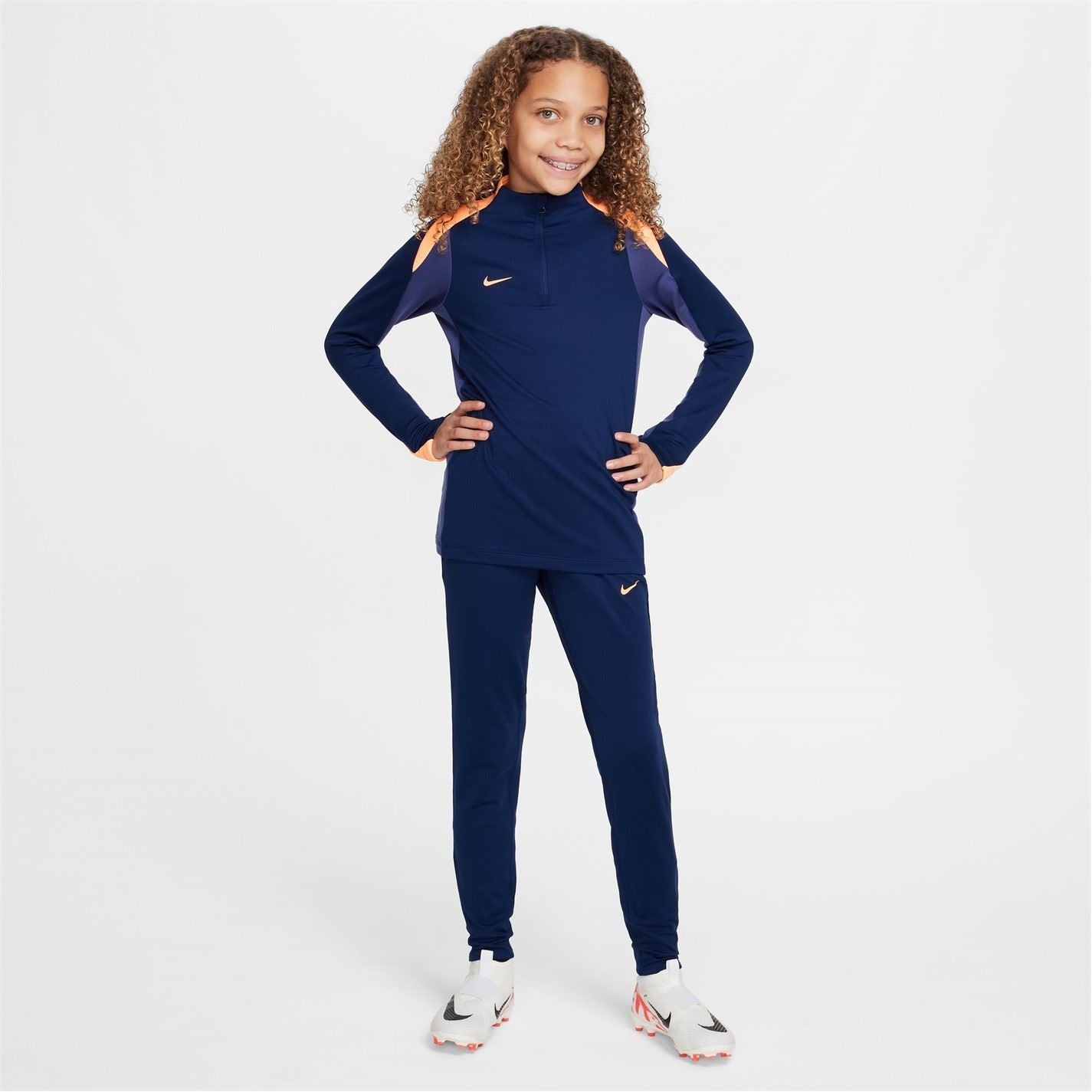 Nike Dri Fit Strike Drill Zip Neck Sweatshirt