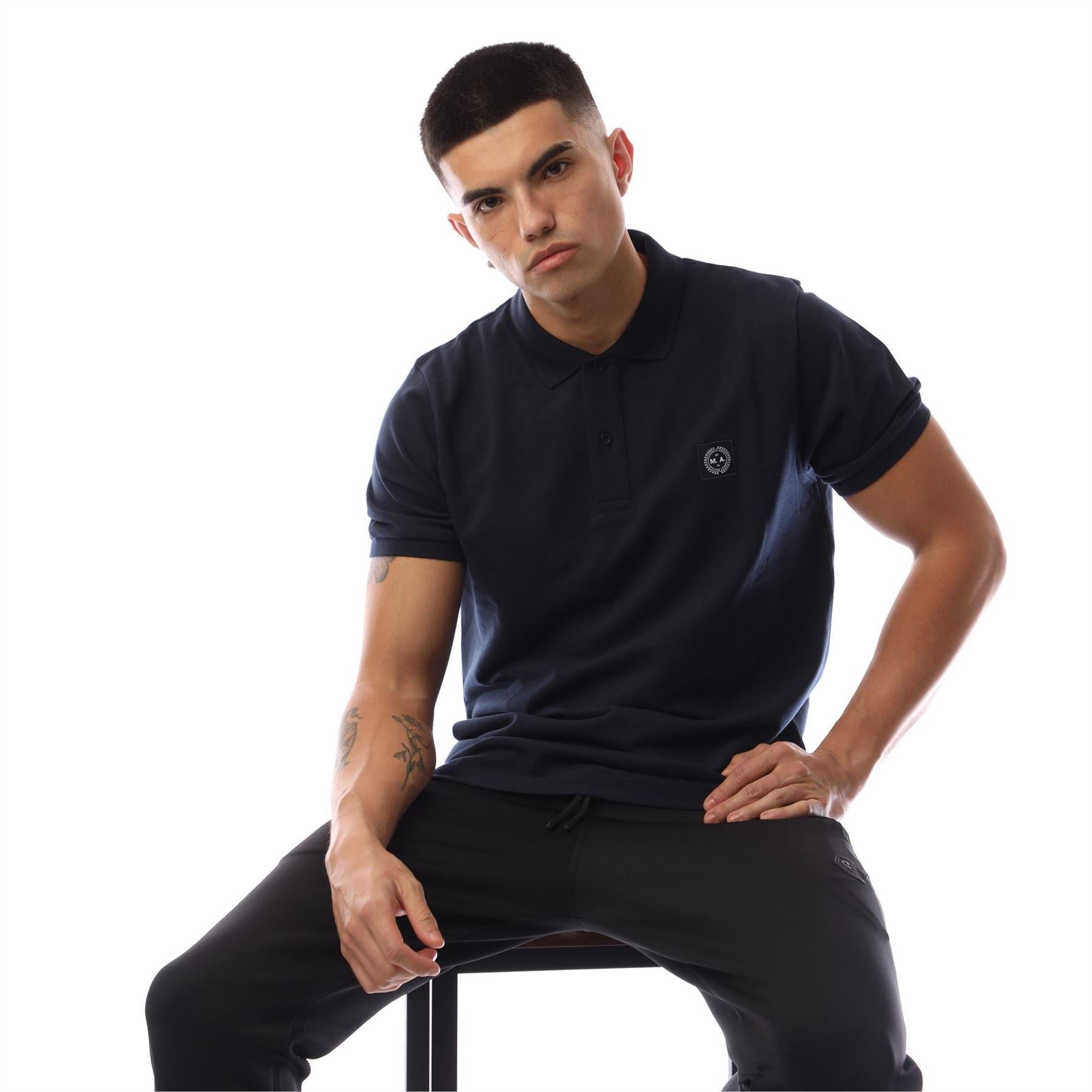 Marshall Artist Siren Collared Neck Short Sleeve Polo Shirt