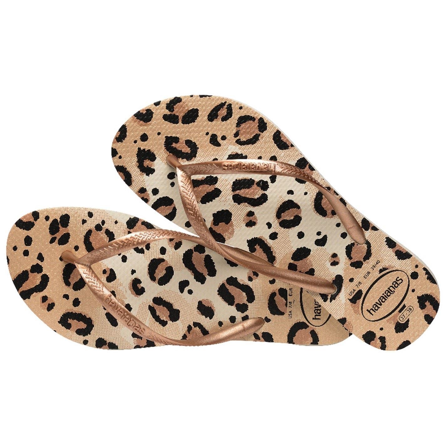 Havaianas Slim Textured Flat Heel Flip Flops