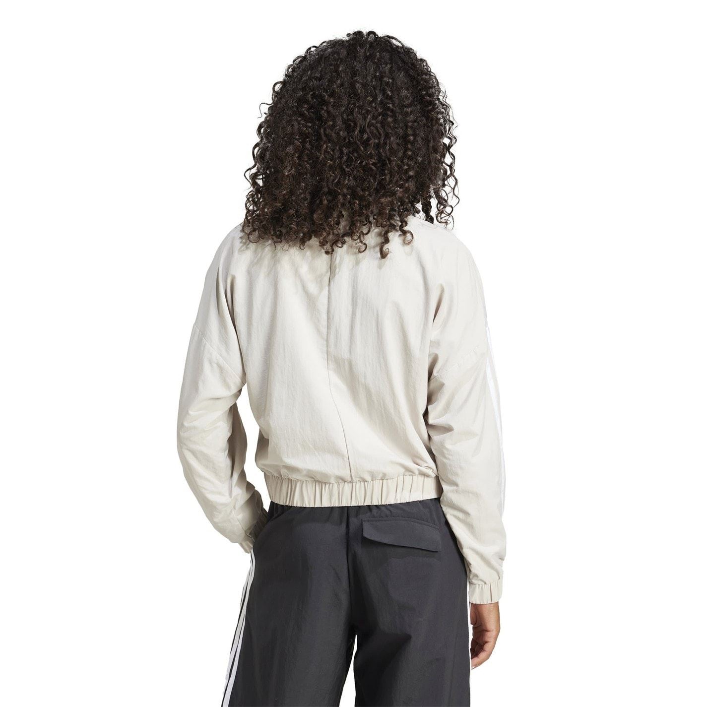adidas Womens 3 Stripe Woven Bomber Jacket