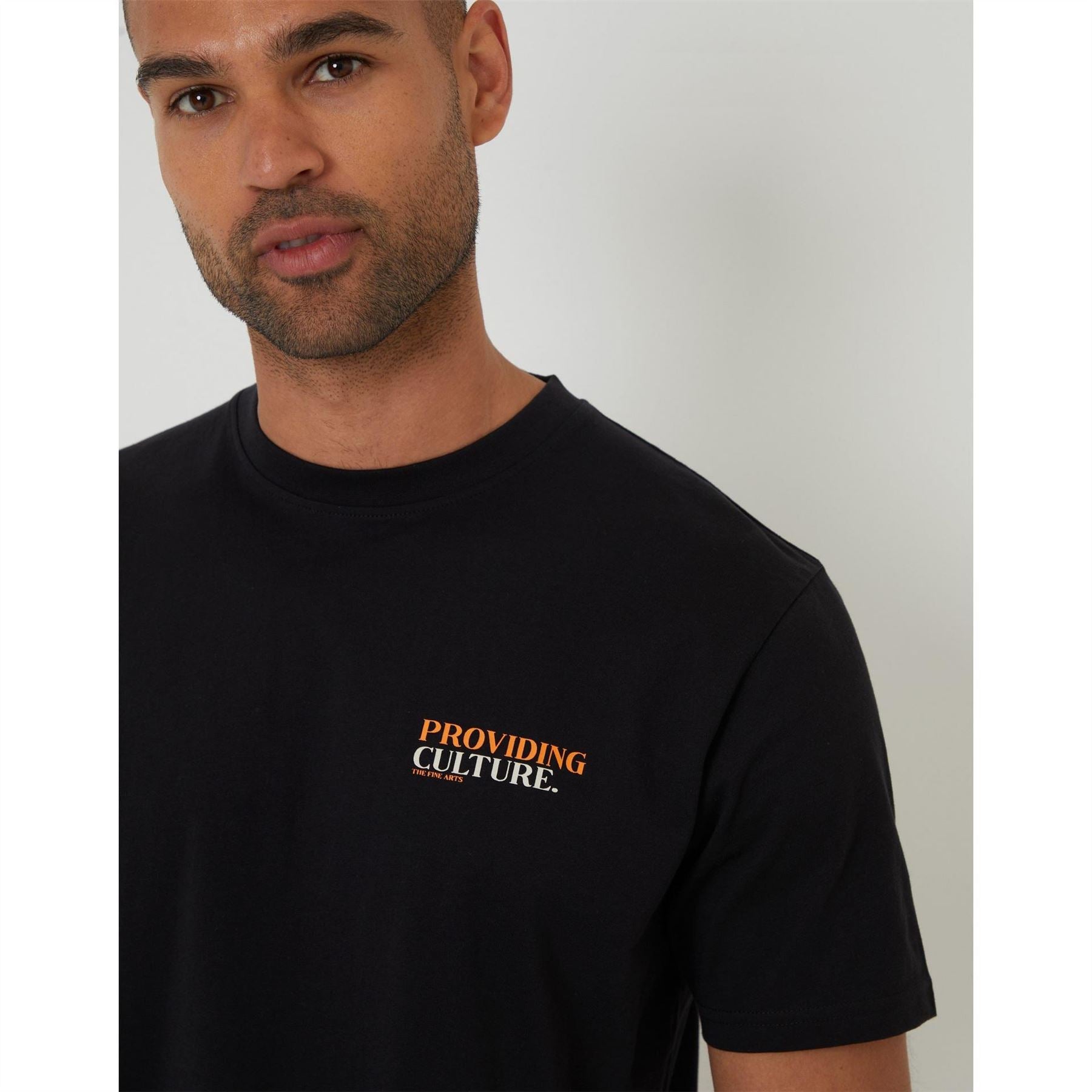 Threadbare Regular Fit Lettering Crew Neck T-Shirt