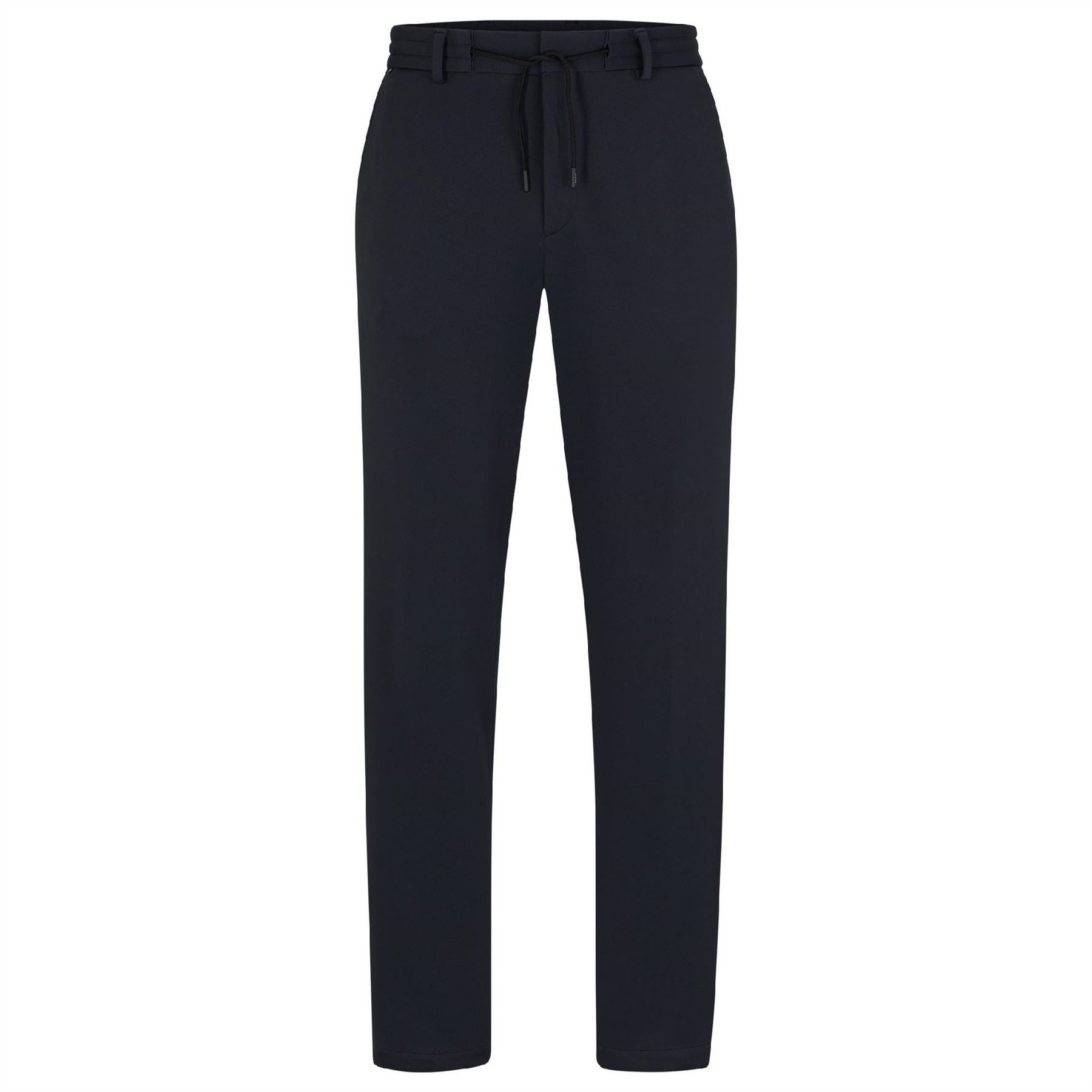 Boss Geniusj Solid Patterned Straight Leg Trousers