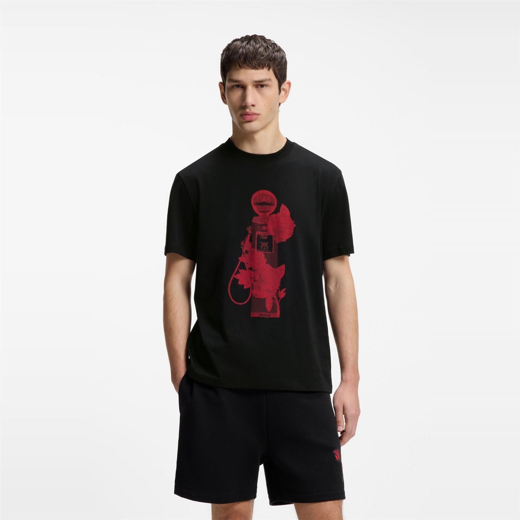 Hugo Dikerd Short Sleeve T-Shirt With Artwork Detail