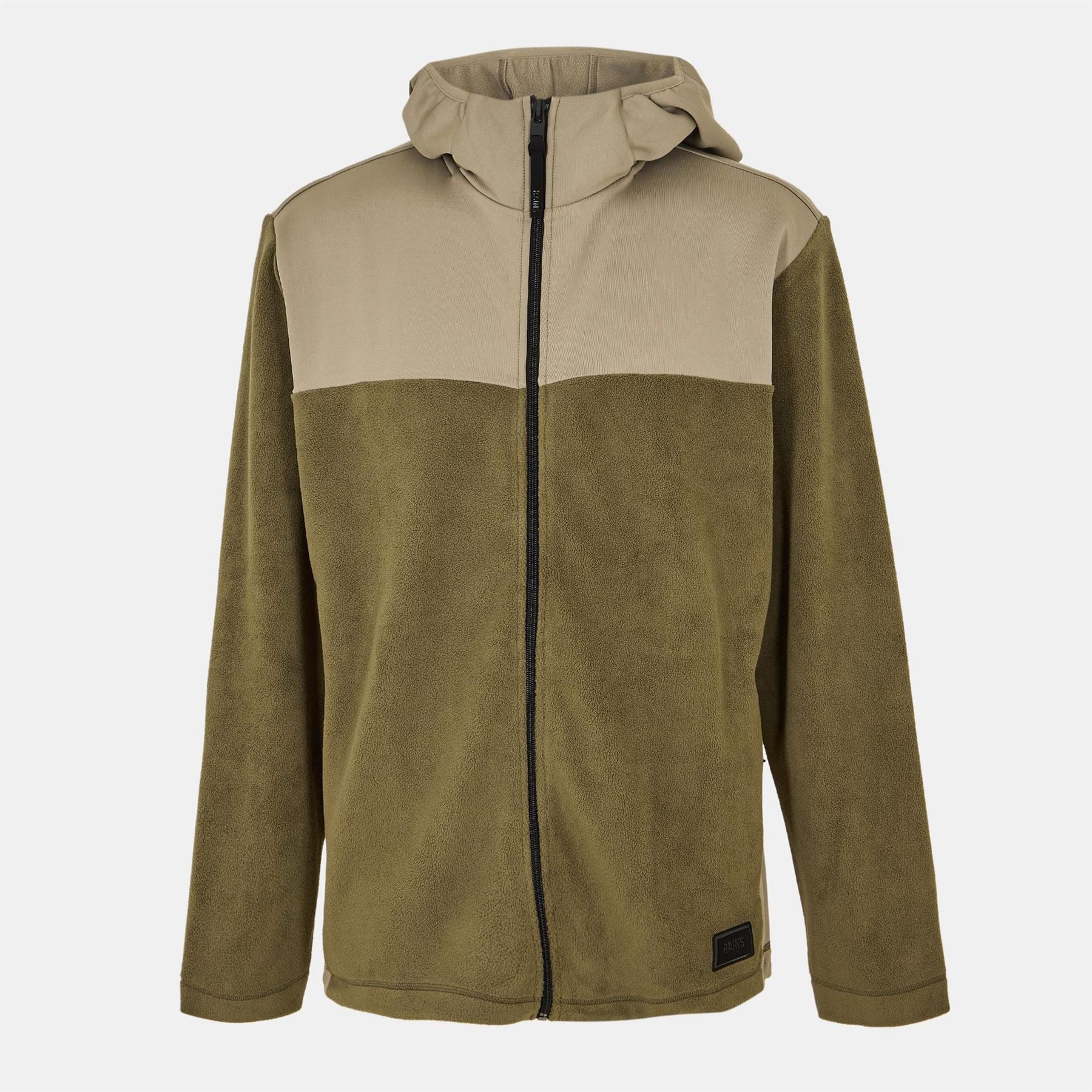Rains Sintra Hooded Neck Solid Patterned Full Zipper Jacket