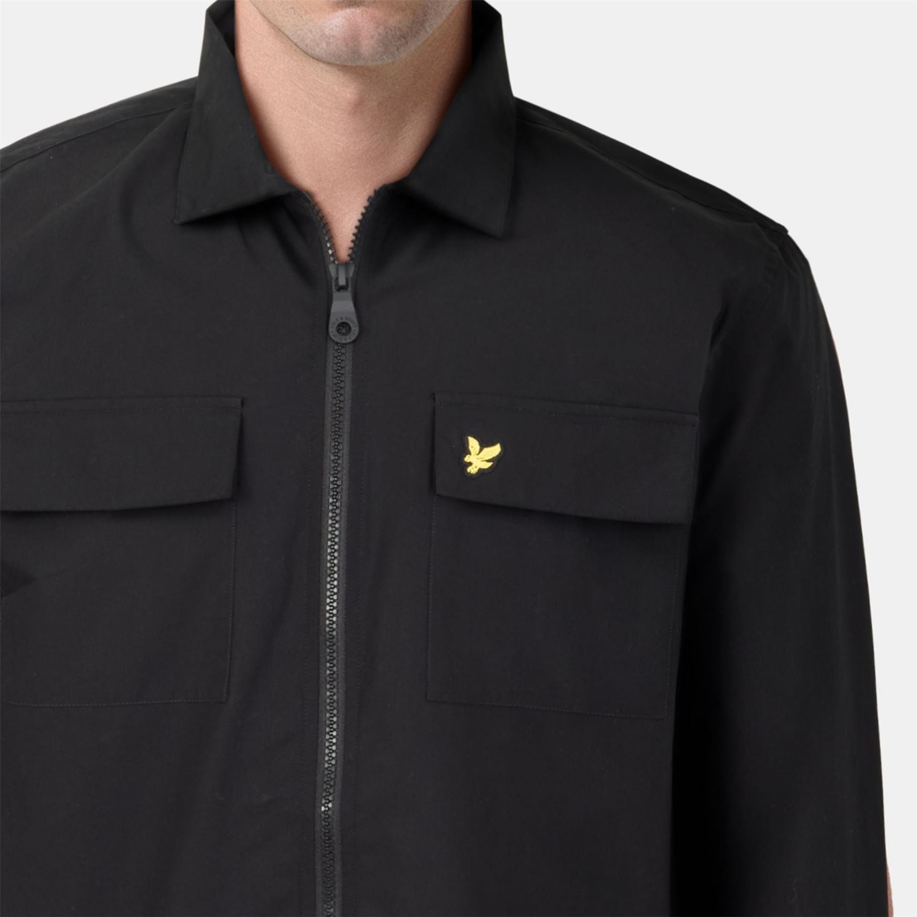 Lyle and Scott Cotton Long Sleeve Zip Overshirt