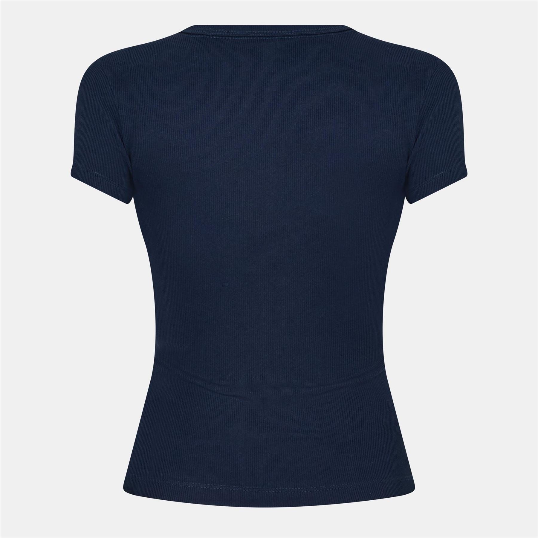 Tommy Jeans Badge Rib Crew Neck Regular Fit T-Shirt