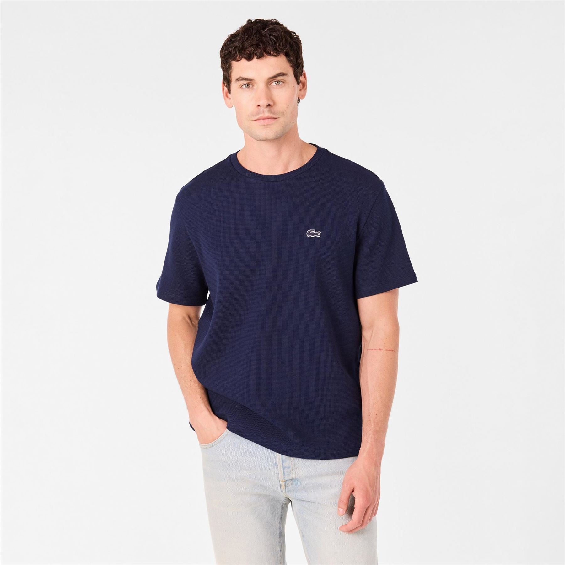 Lacoste Waffle Short Sleeve Pyjama Top