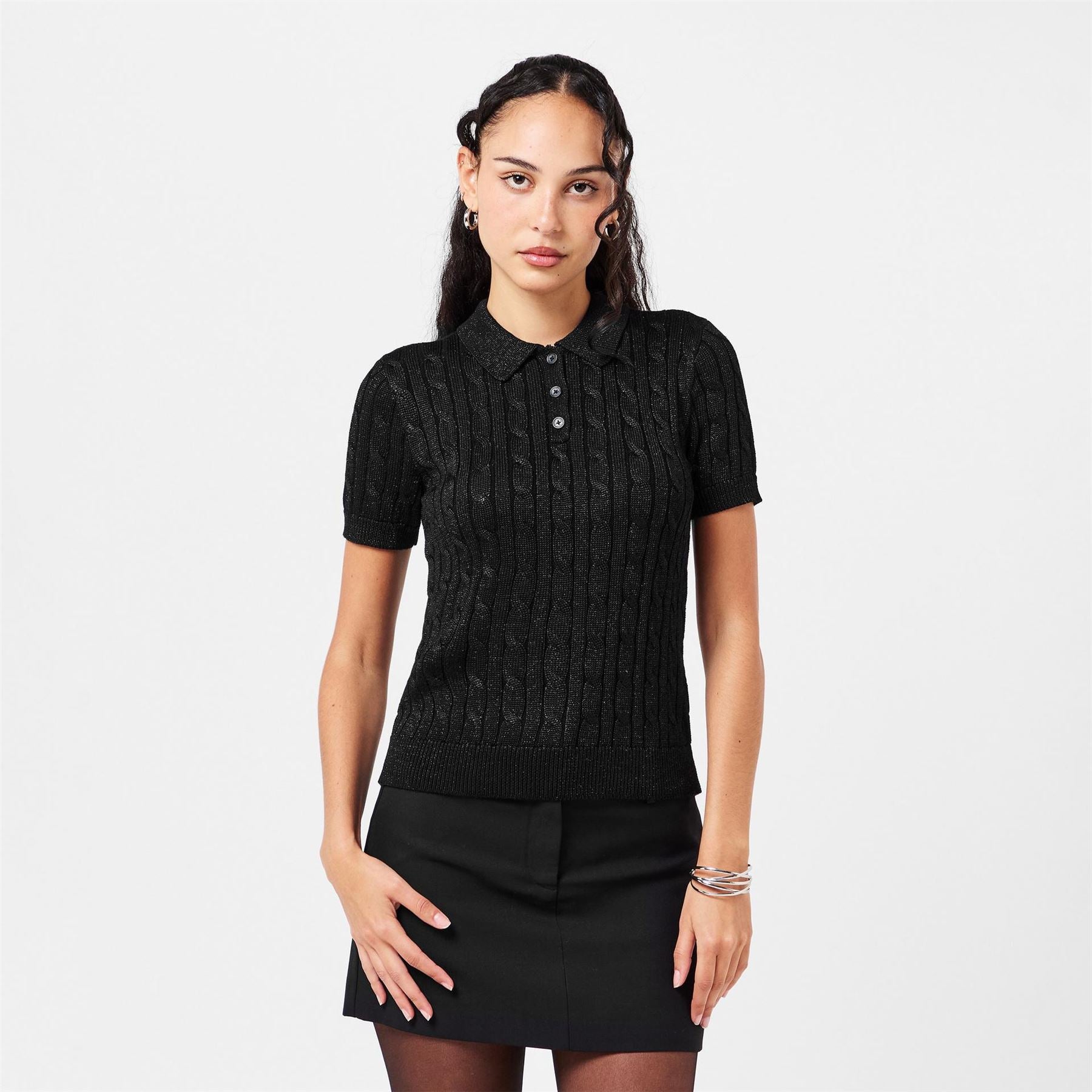 Lauren by Ralph Lauren Collared Neck Short Sleeve Regular Fit T-Shirt