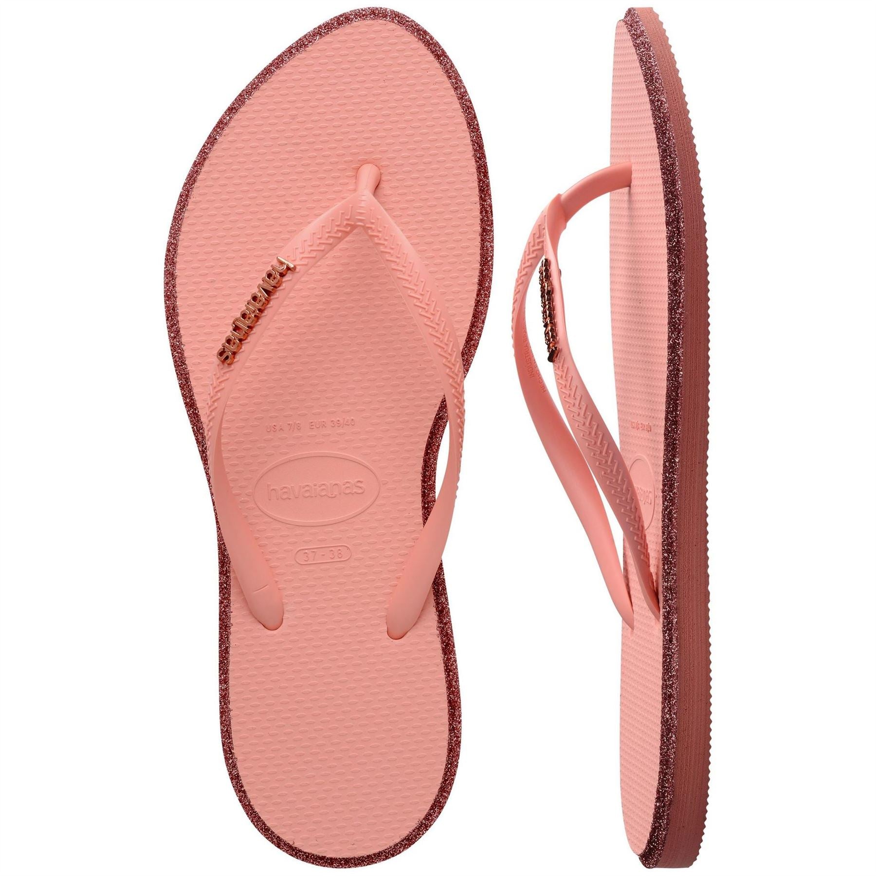 Havaianas Slim Point Glitter Flip Flops