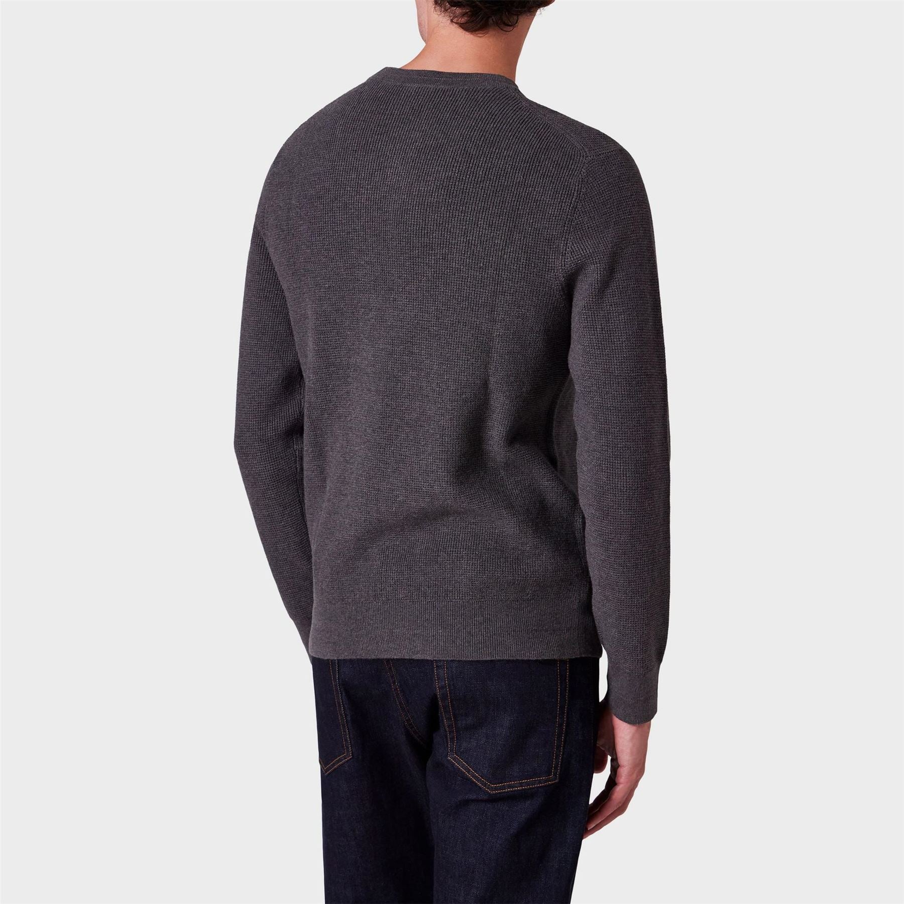 PS Paul Smith Knitted Patch Relaxed Fit Crew Neck Jumper