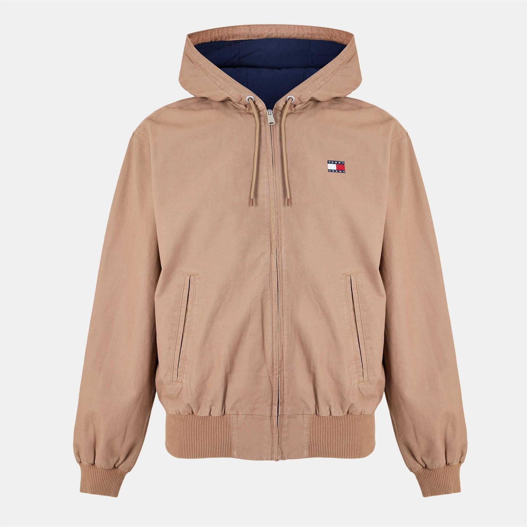 Tommy Jeans Hooded Ribbed Cuff Relaxed Fit Overshirt