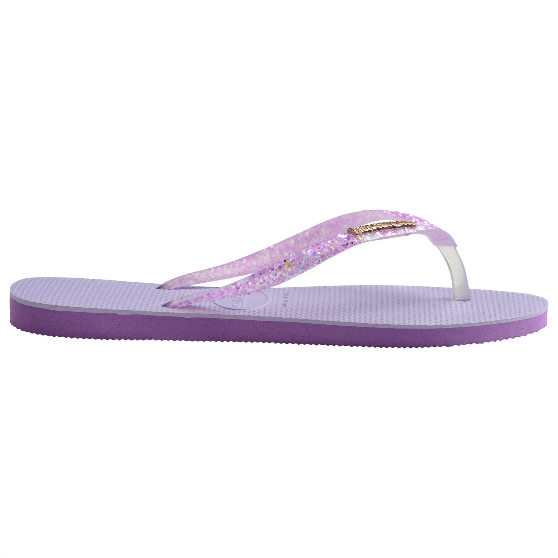 Havaianas Womens Hav. Slim Glitter Flourish Macaron Flip Flops