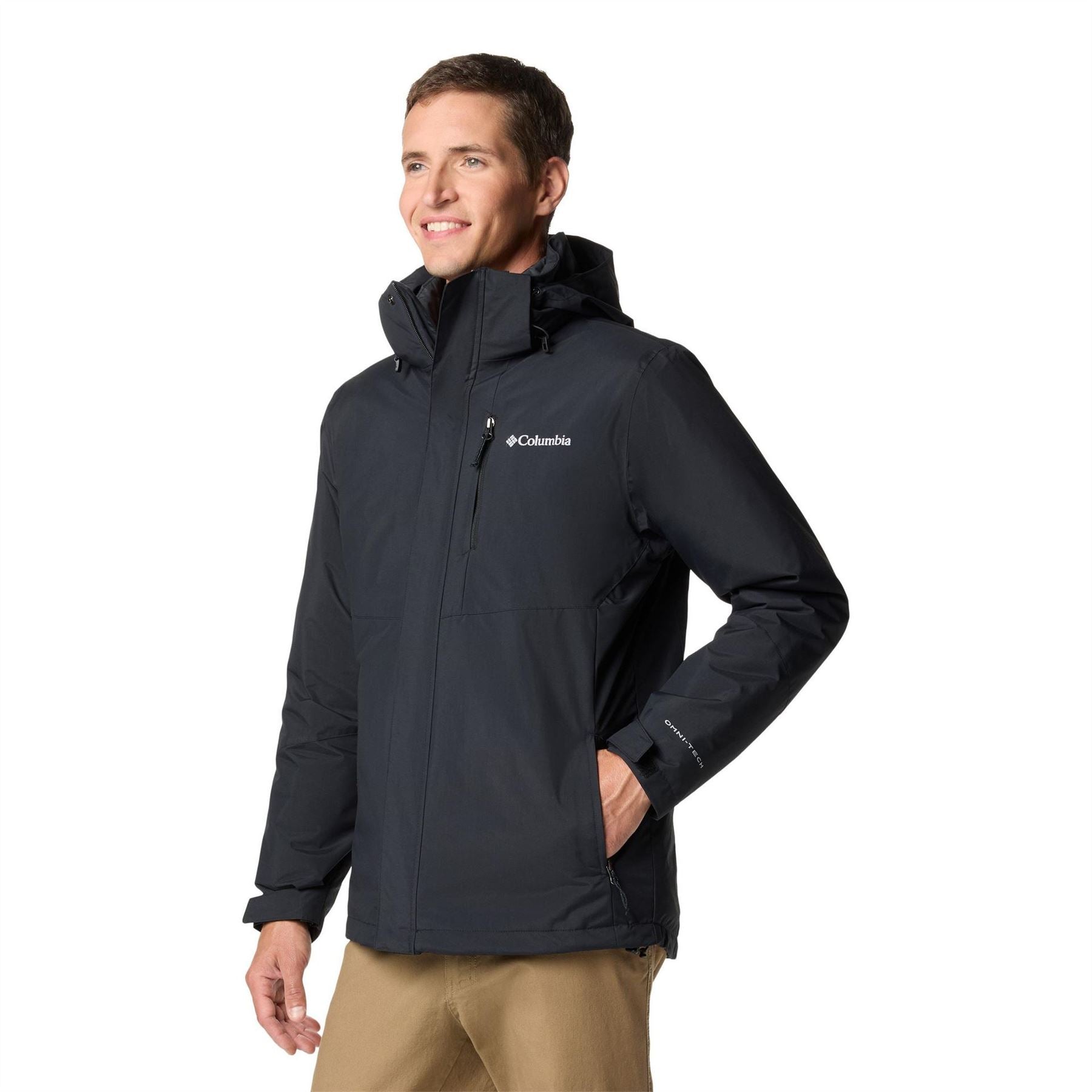 Columbia Element Blocker III Solid Patterned Hooded Three In One Jacket