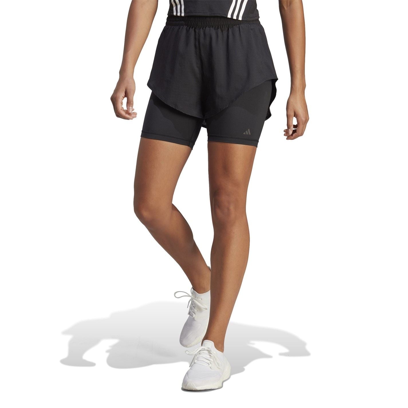 adidas Womens Hiit Heat.rdy Training 2 In 1 Shorts