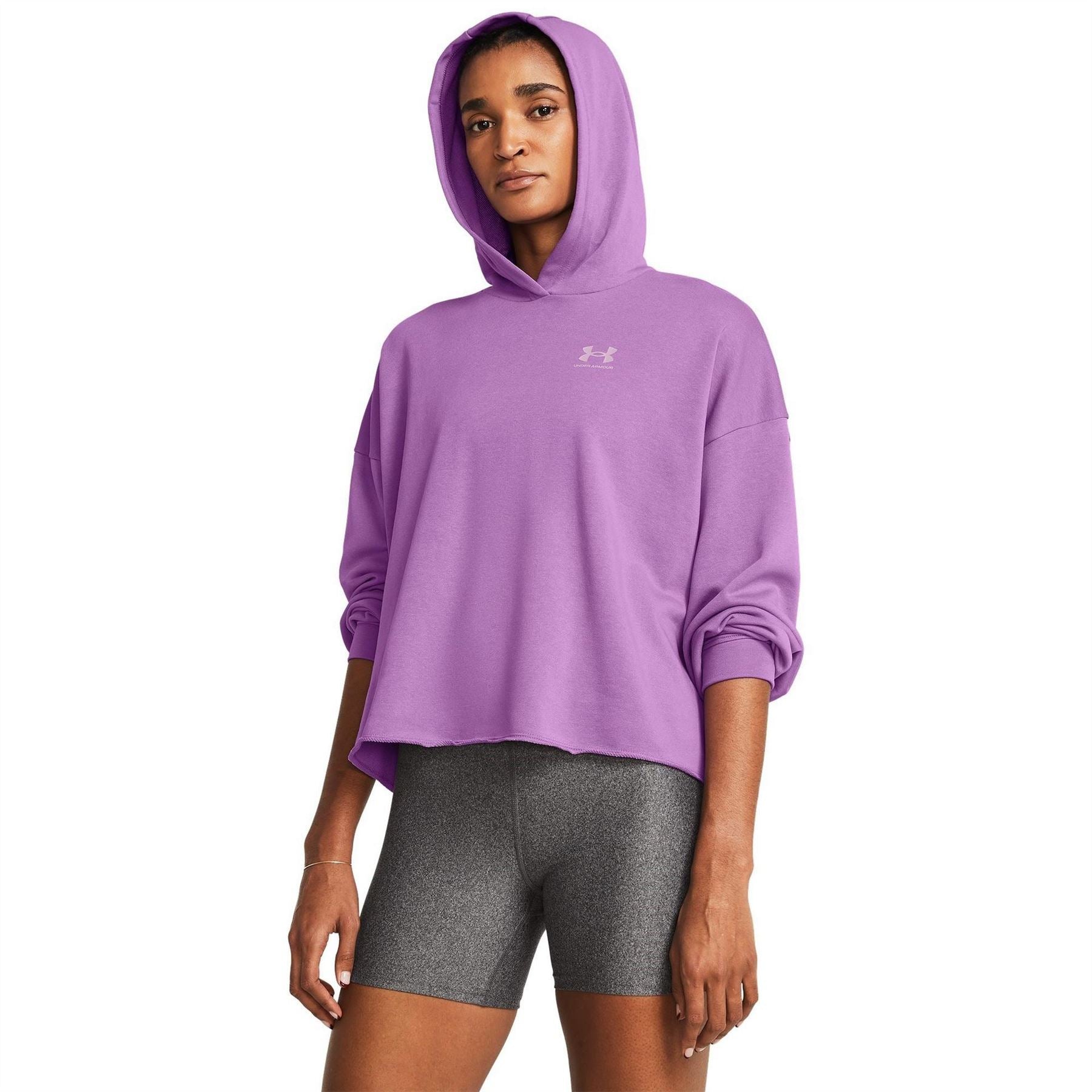 Under Armour Womens Armour Ua Rival Terry Os Hoodie Sweatshirt