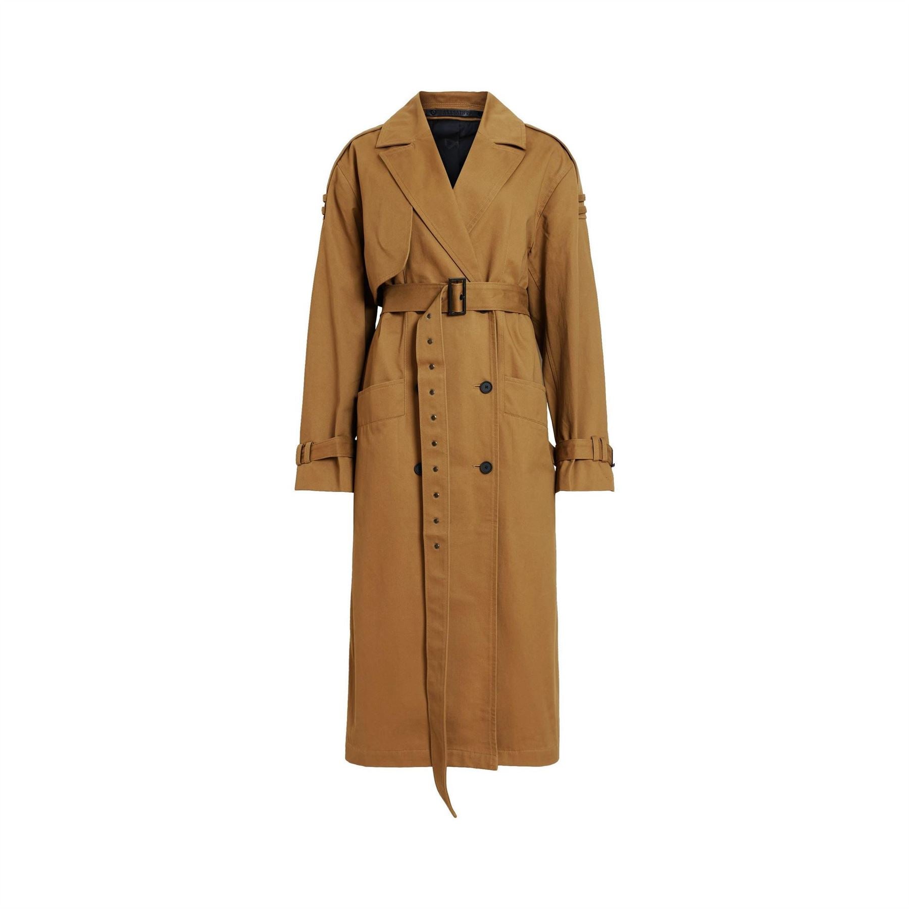 AllSaints Wyatt Collared Neck Relaxed Fit Coat