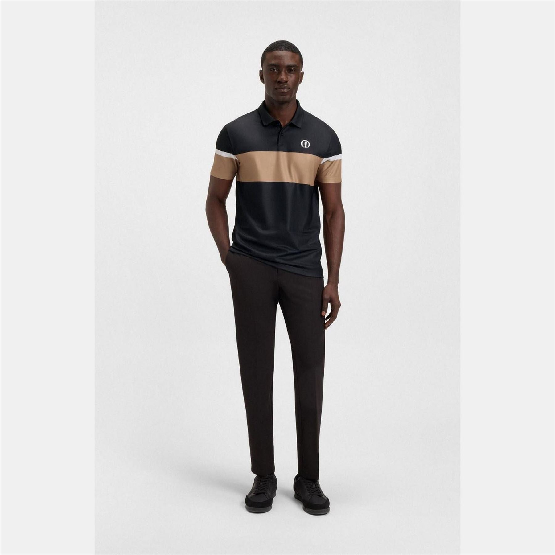 Boss Open 25 Paddy Grid Pattern Polo Shirt