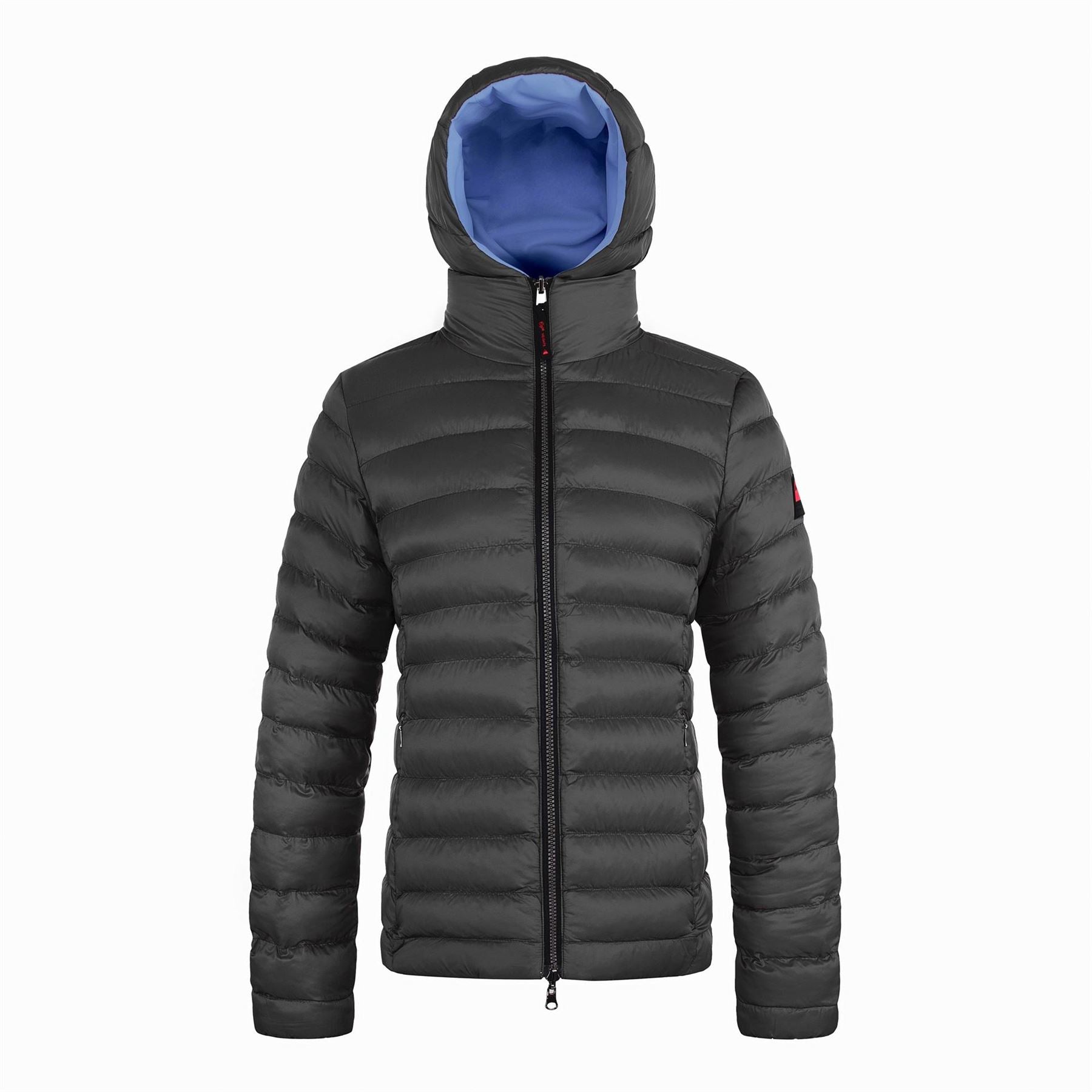 Cape Heights Solid Patterned Hooded Snap Button Puffer Jacket