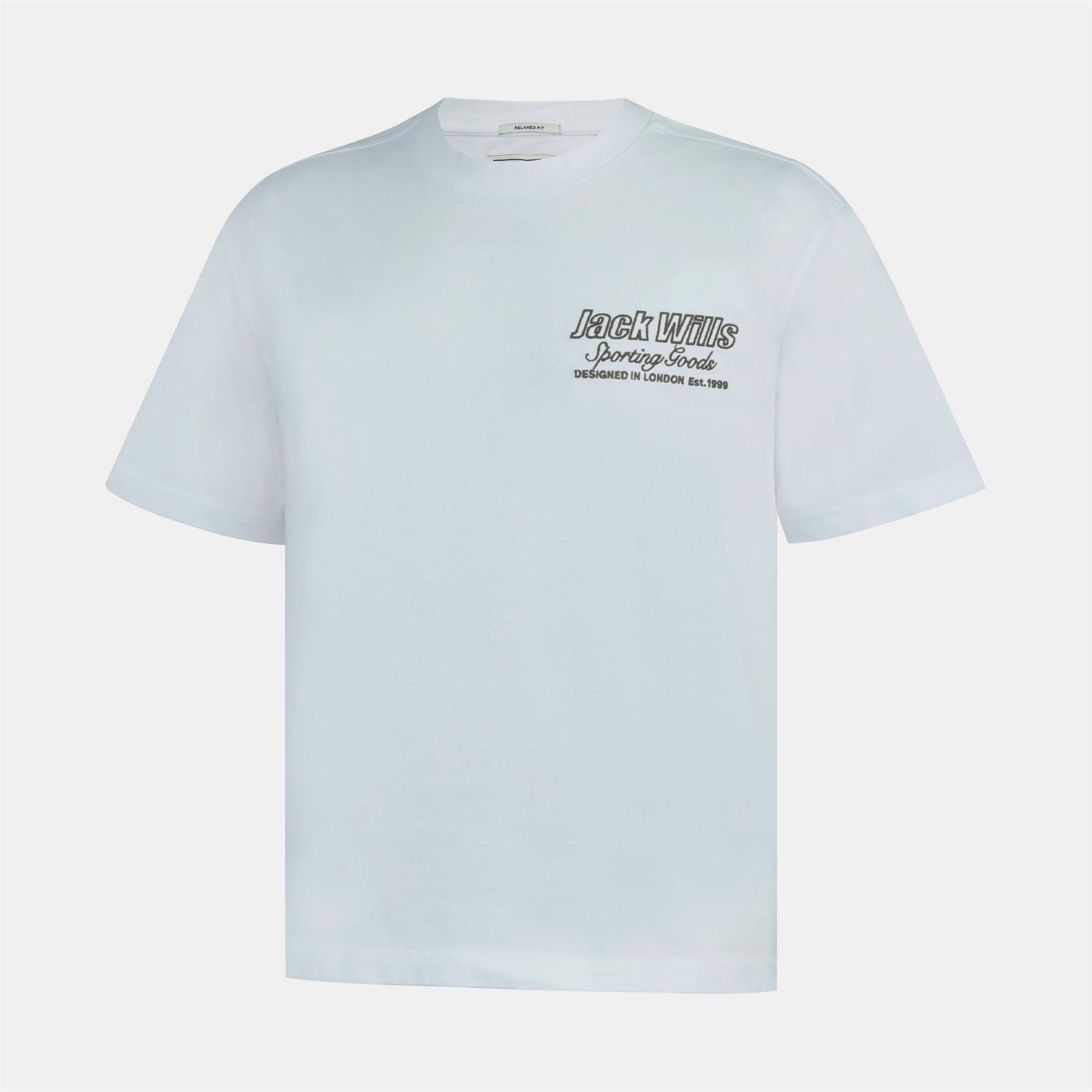 Jack Wills Jw Graphic Cotton Short Sleeve Crew Neck T-Shirt