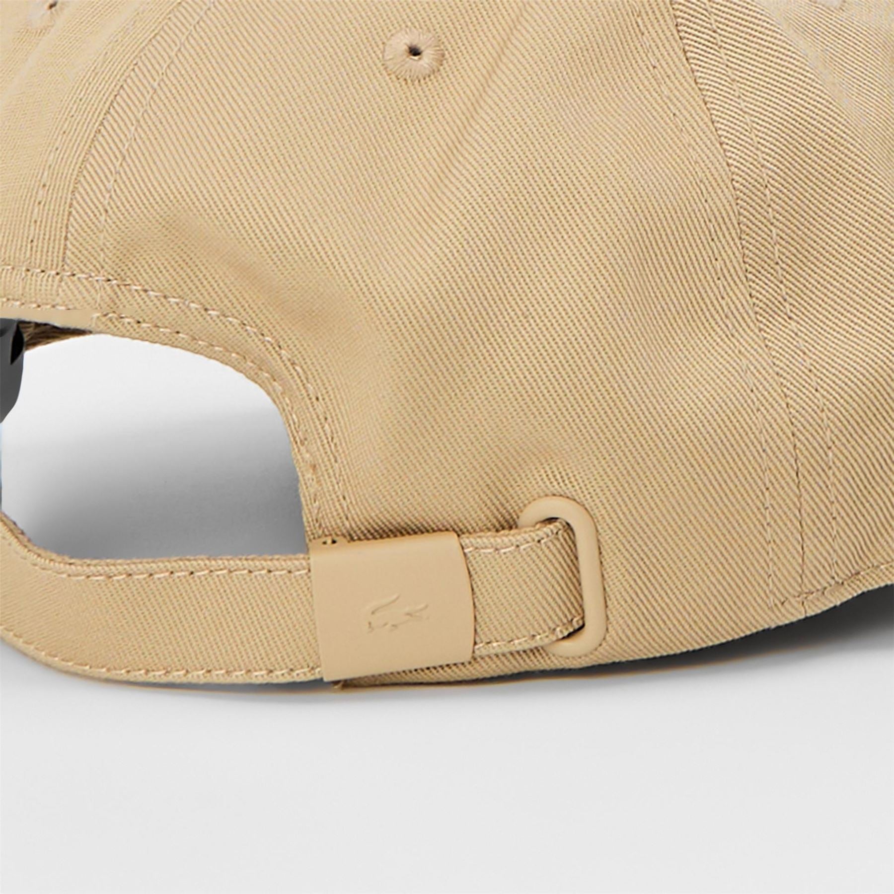 Lacoste Organic Crocodile Print Curved Brim Dad Cap