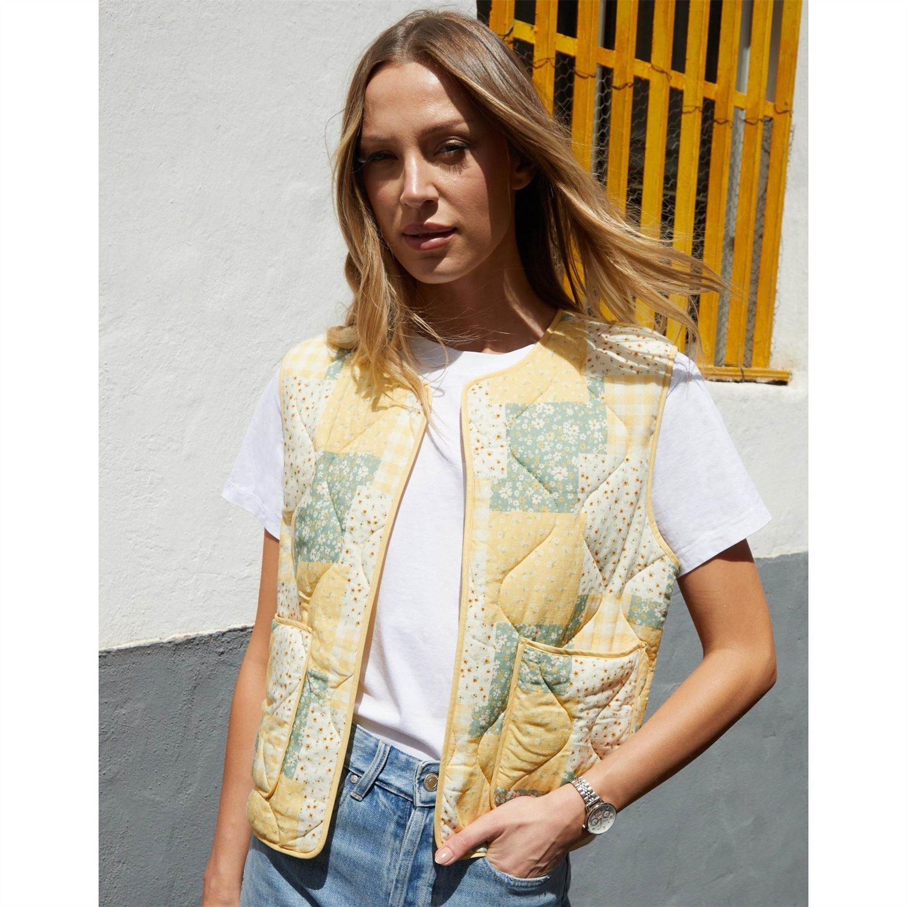 Threadbare Cabos Regular Fit Crew Neck Gilet