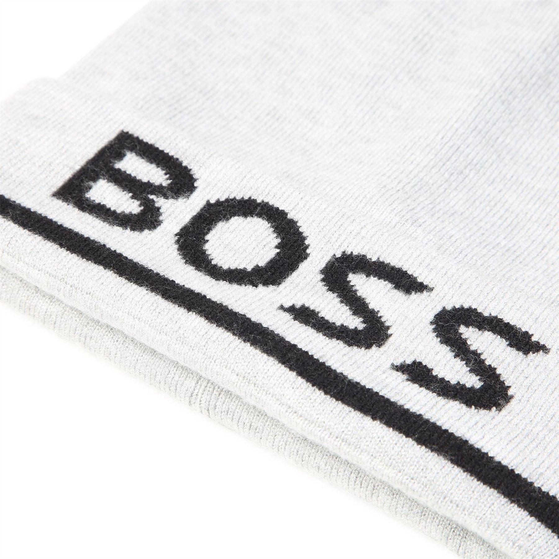 Boss Logo Print Beanie, Bold Logo Beanie