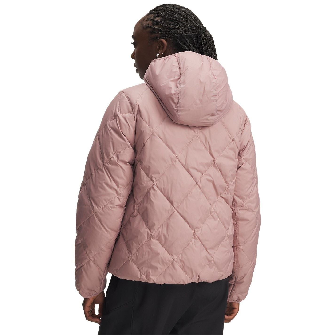 Under Armour Legend Solid Patterned Hooded Drawstring Down Jacket