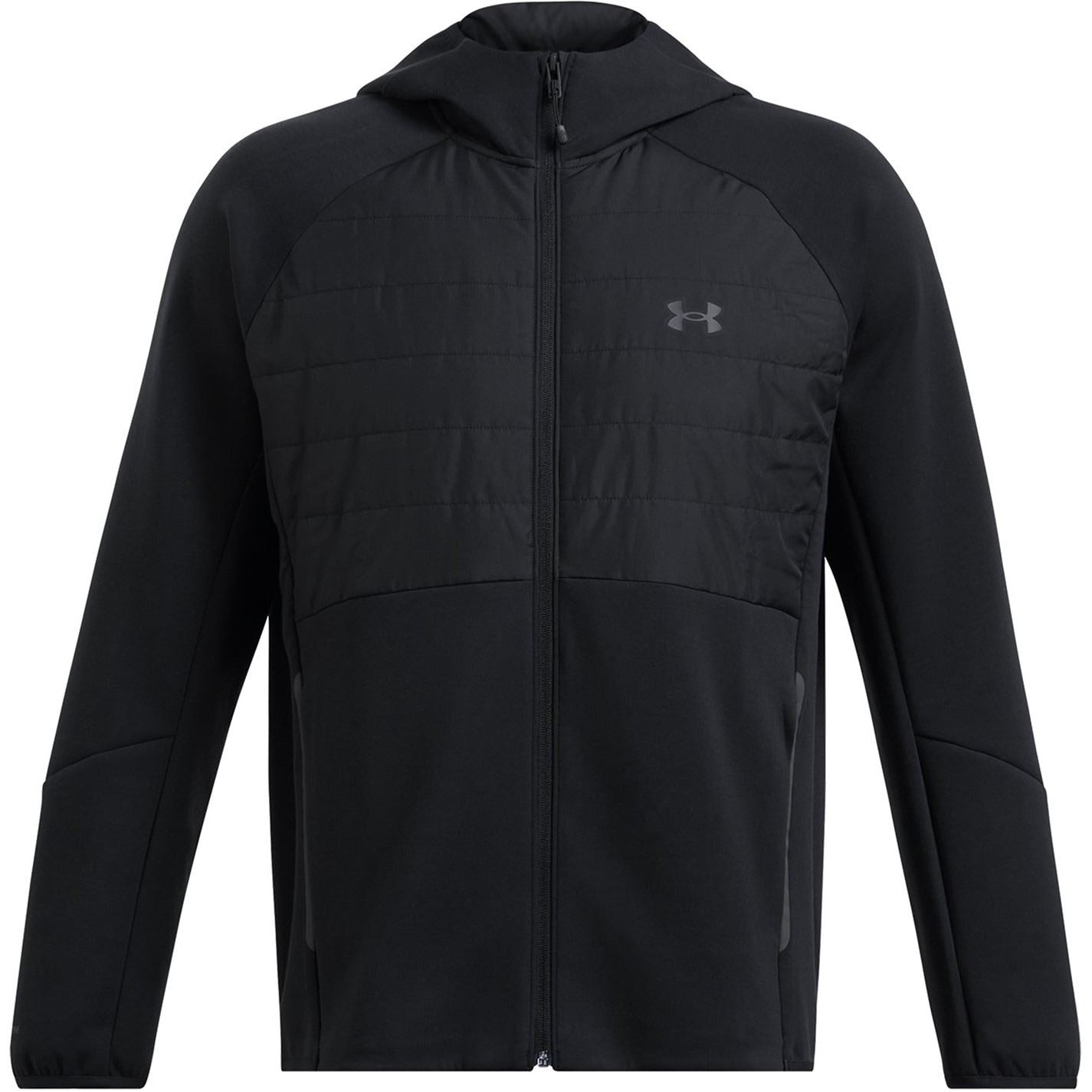 Under Armour Solid Patterned Hooded Ribbed Cuff Softshell Jacket