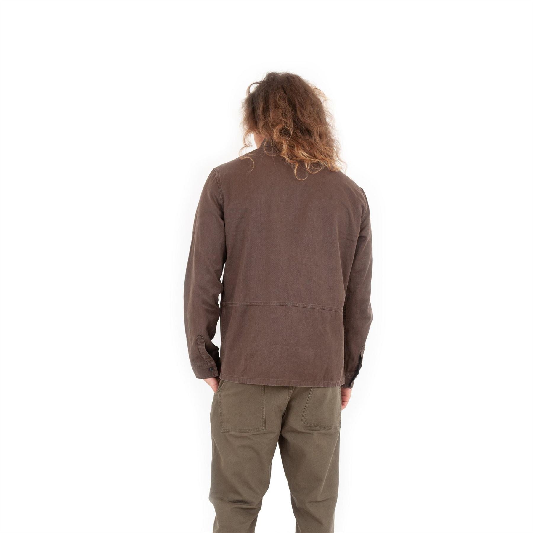 Roamers and Seekers Redwood Collared Neck Long Sleeve Shirt