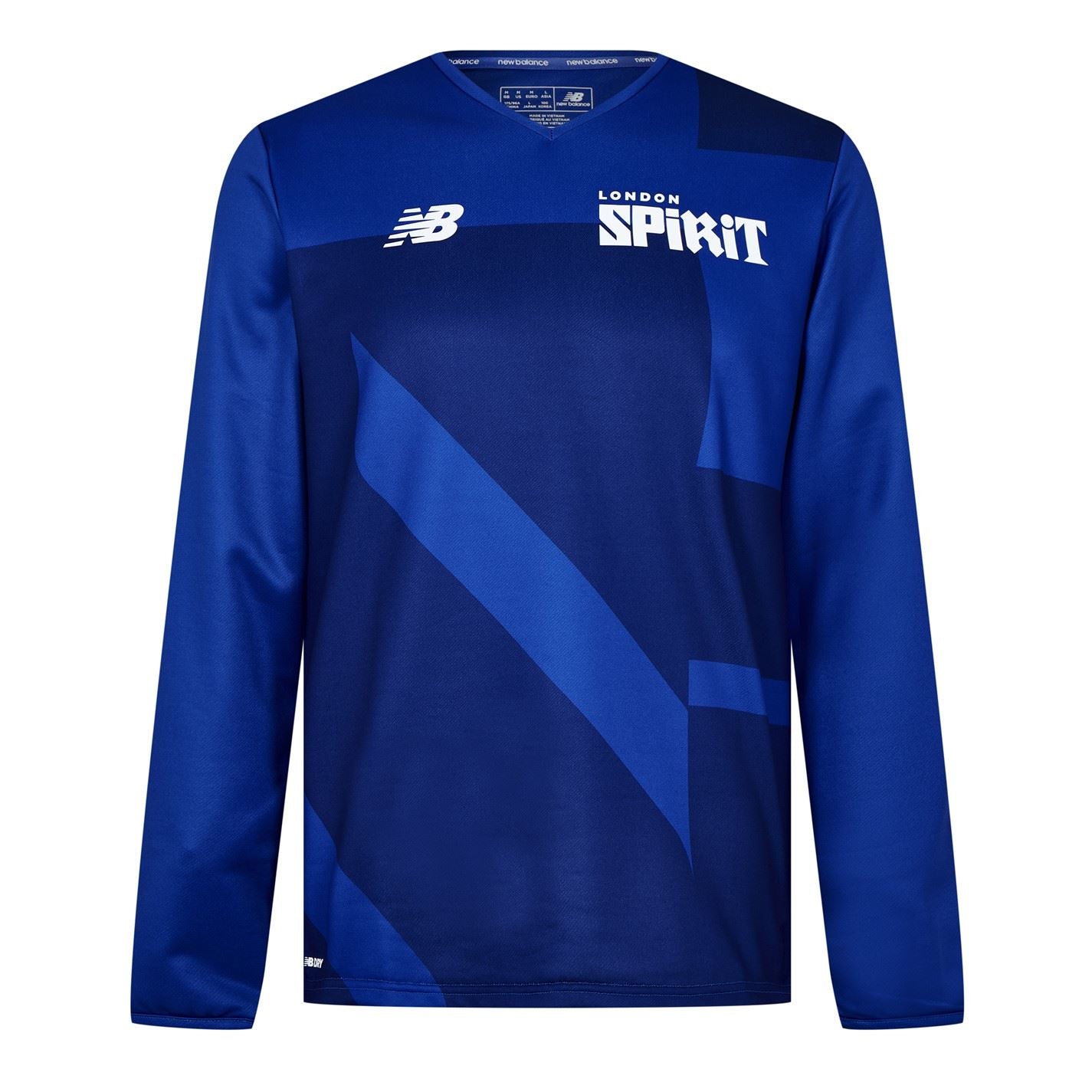 New Balance Sprt Athletic Long Sleeve V Neck Top