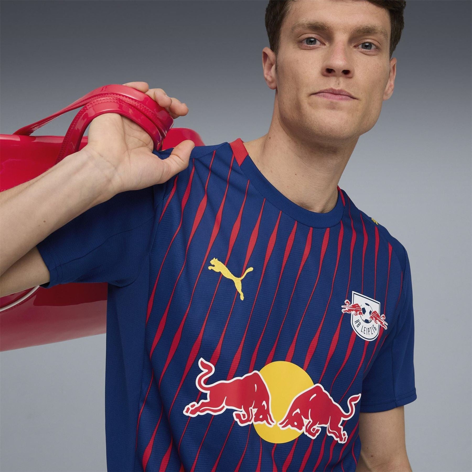 Puma Mens Rb Leipzig Authentic Away Football Shirt 2025 2026