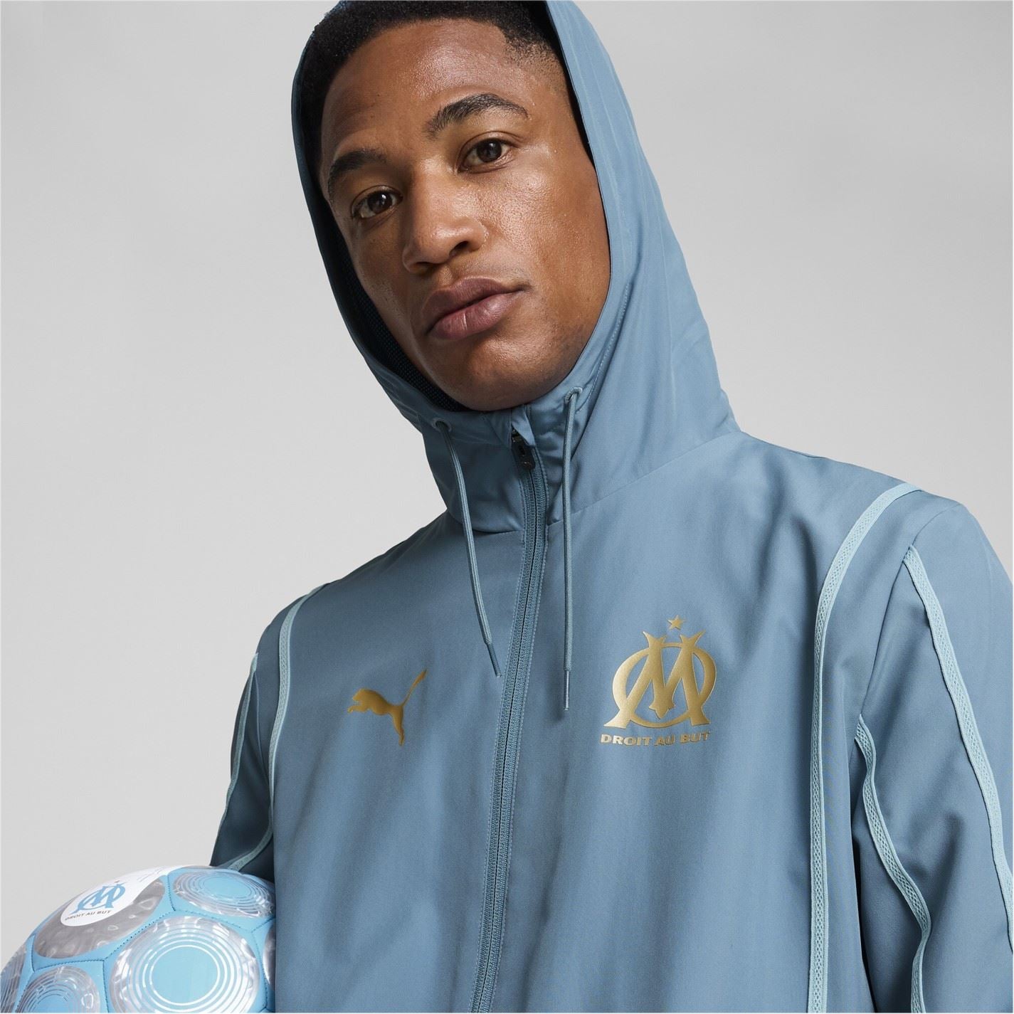 Puma Olympique De Marseille Pre Match Woven Jacket 2024 2025 Adults