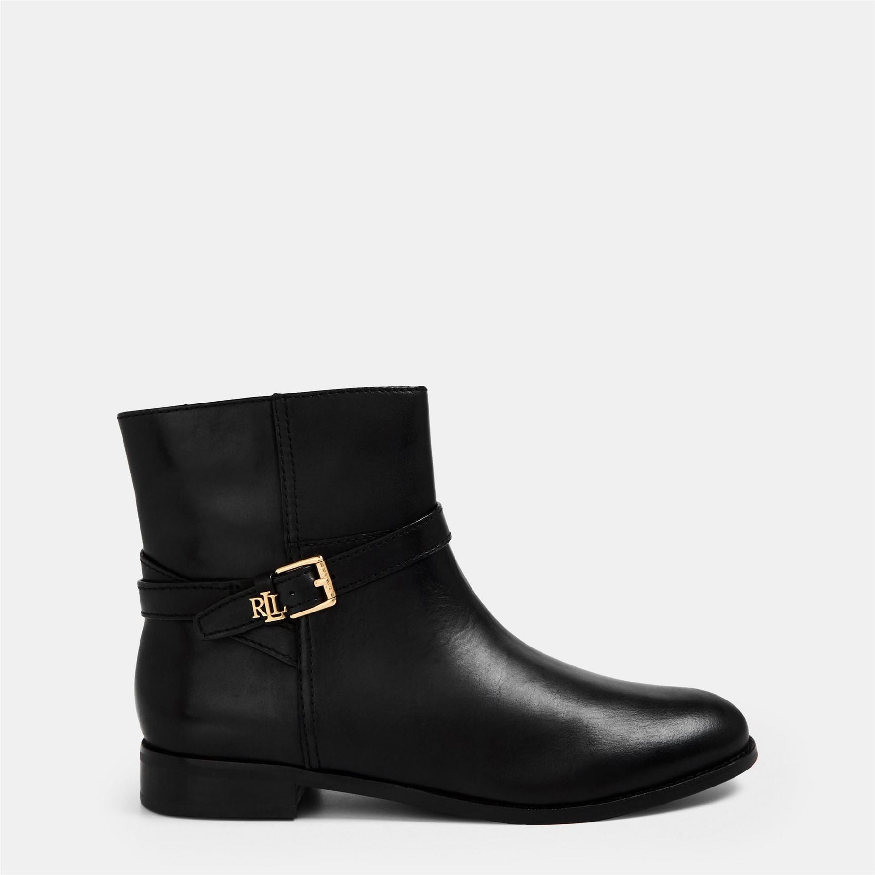 Lauren by Ralph Lauren Real Leather Brook Flat Ankle Boot