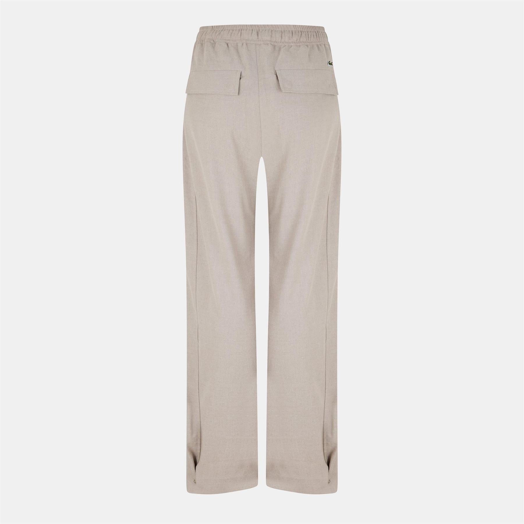 Lacoste Solid Patterned Straight Leg Pants